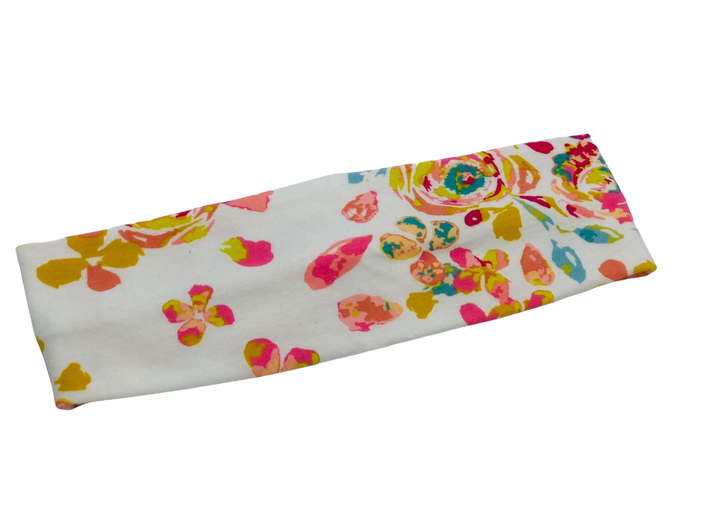 Boho Floral on Cream Headband-Twist or Sport | Sweet Stitch Novelties