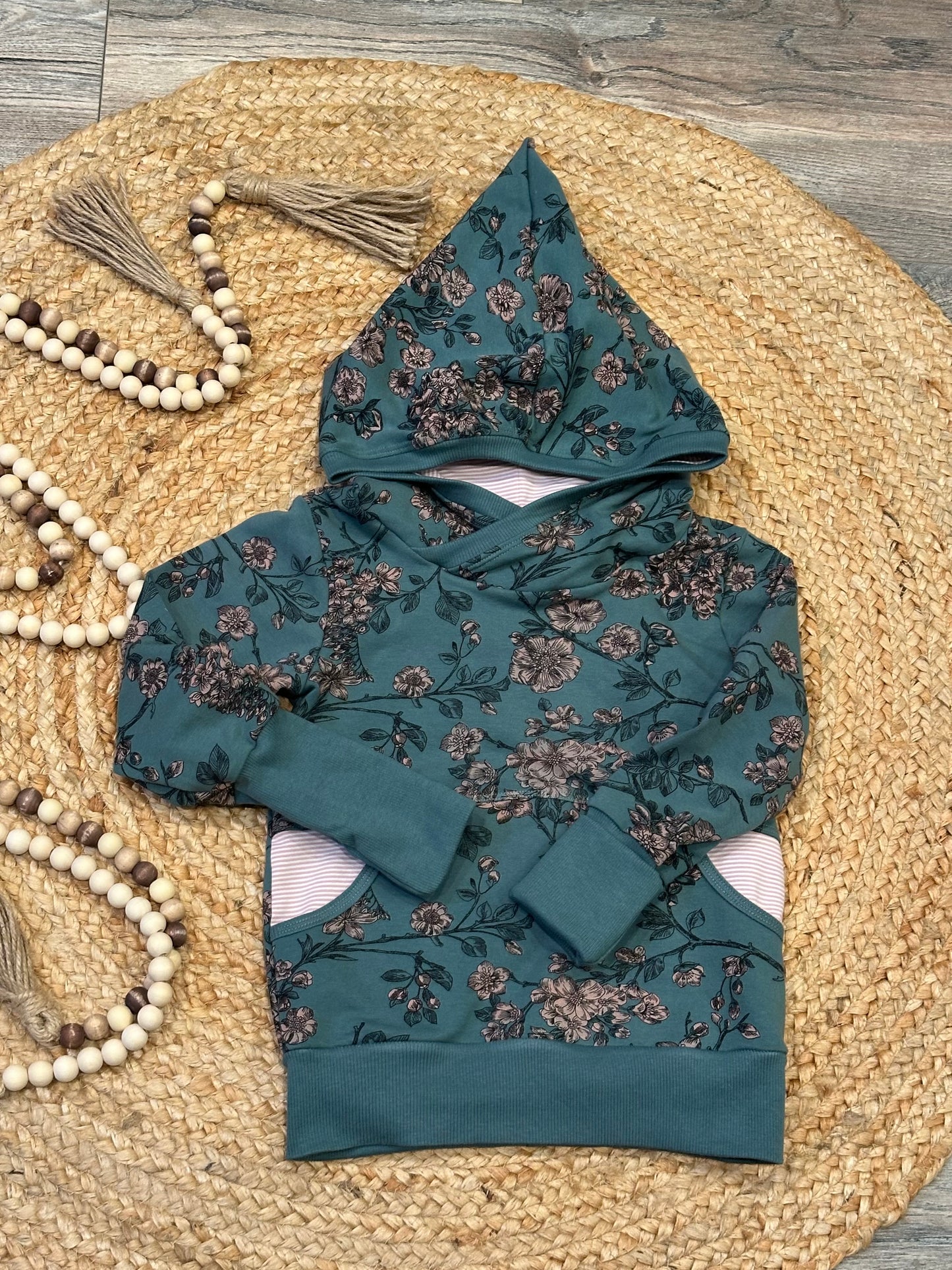 Cherry Blossom Grow With Me Hoodie | Size 3-6Y