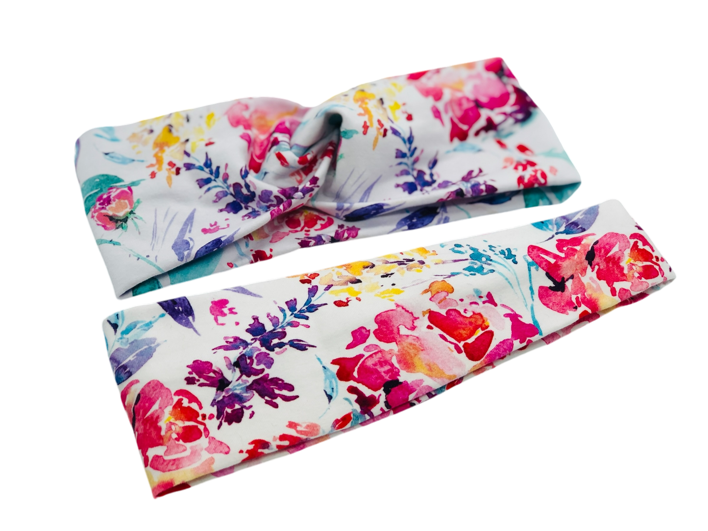Watercolor Floral Headband-Twist or Sport | Sweet Stitch Novelties