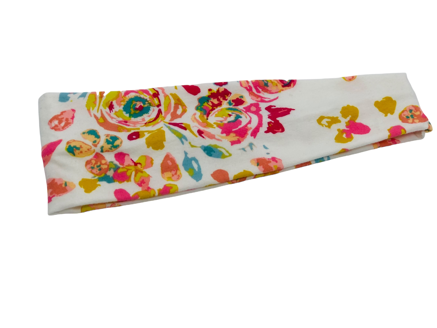 Boho Floral on Cream Headband-Twist or Sport | Sweet Stitch Novelties