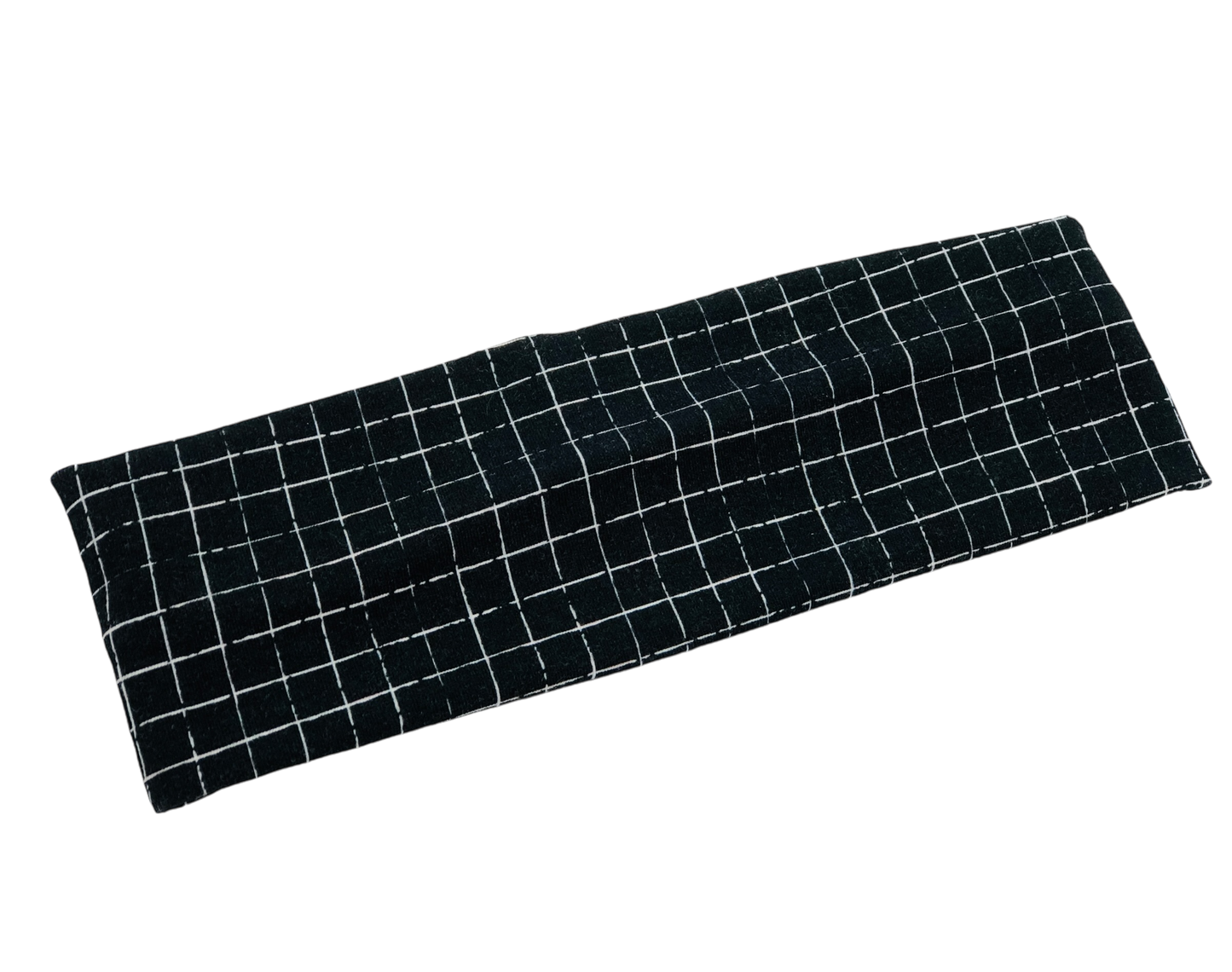 Black Inverted Grids Headband-Twist or Sport | Sweet Stitch Novelties