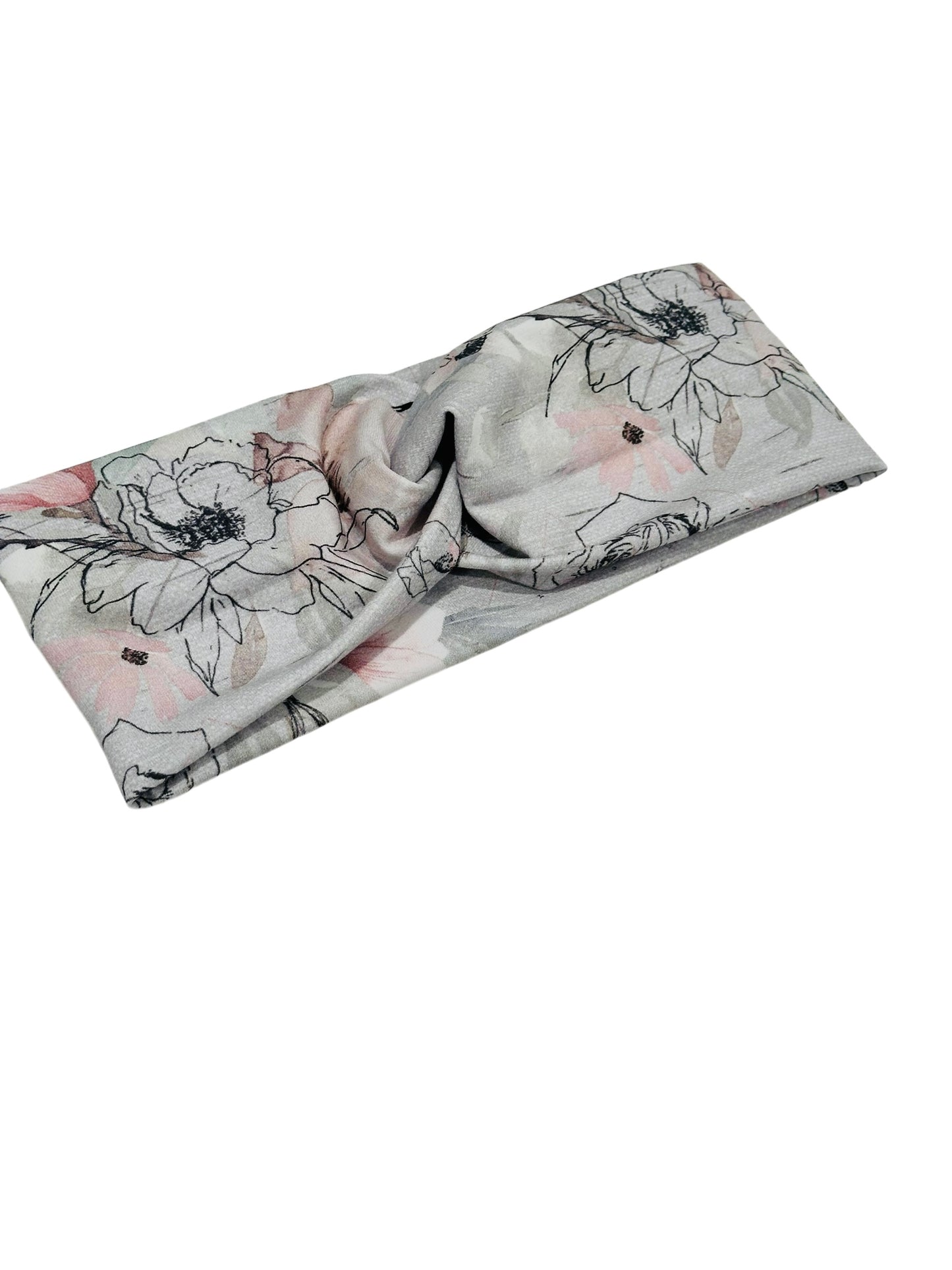 Floral Outline Headband-Twist or Sport | Sweet Stitch Novelties