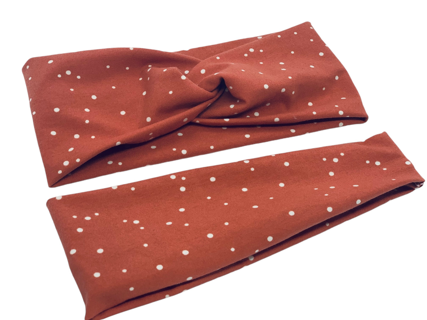 Dotties on Marsala Headband-Twist or Sport | Sweet Stitch Novelties