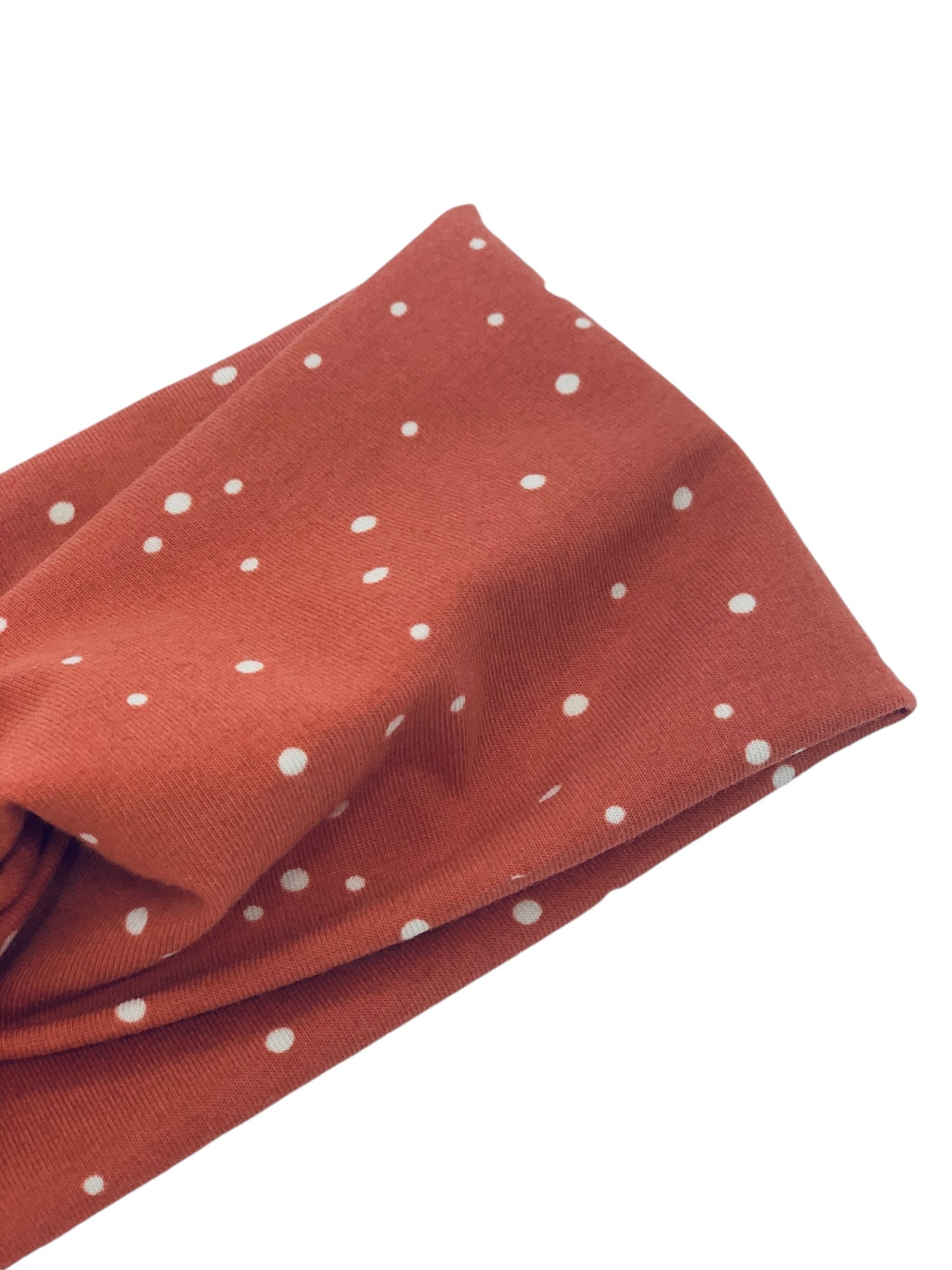 Dotties on Marsala Headband-Twist or Sport | Sweet Stitch Novelties
