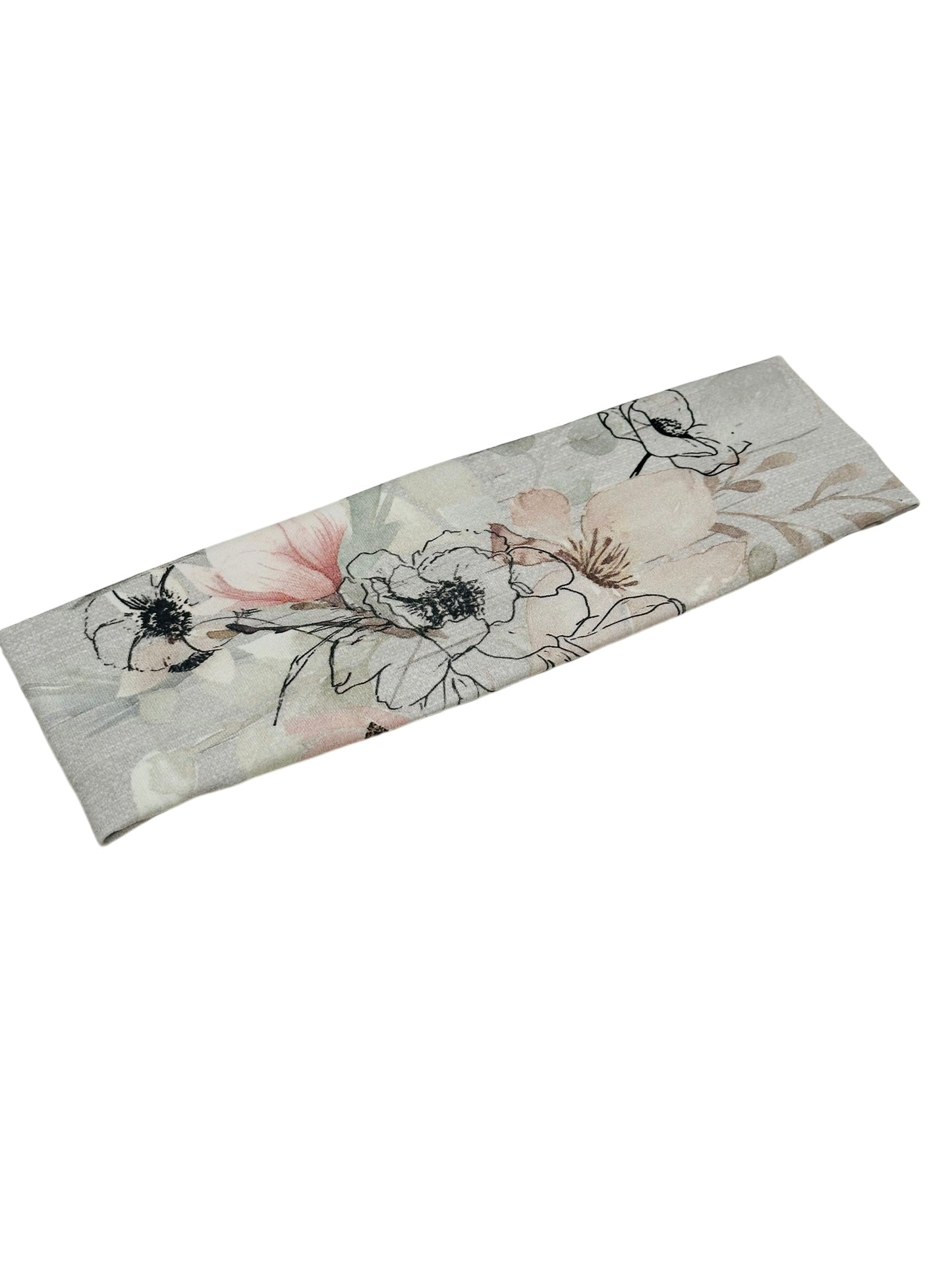 Floral Outline Headband-Twist or Sport | Sweet Stitch Novelties
