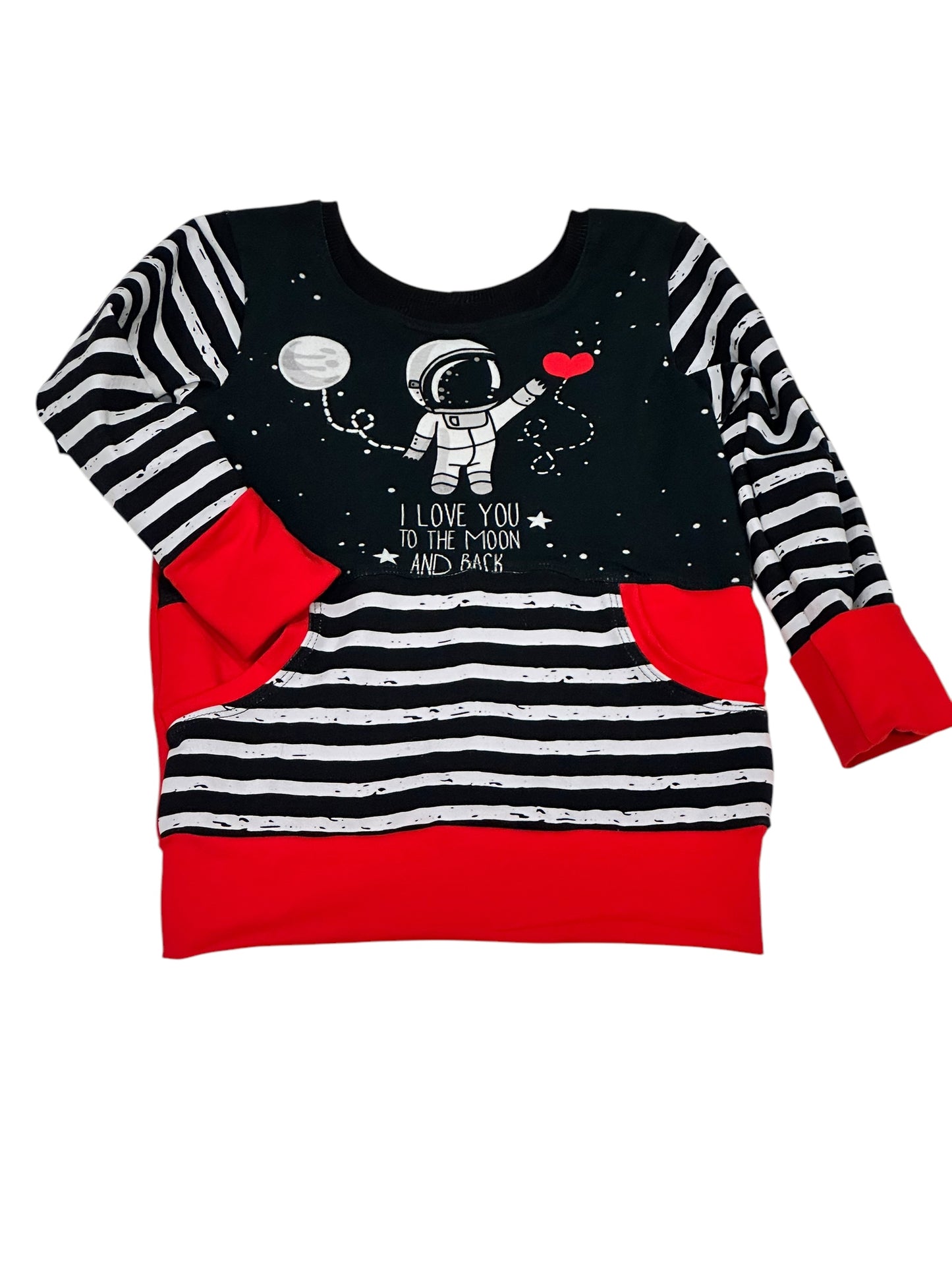 Love You To the Moon and Back GWM Pocket Pullover | Size 18m-4Y