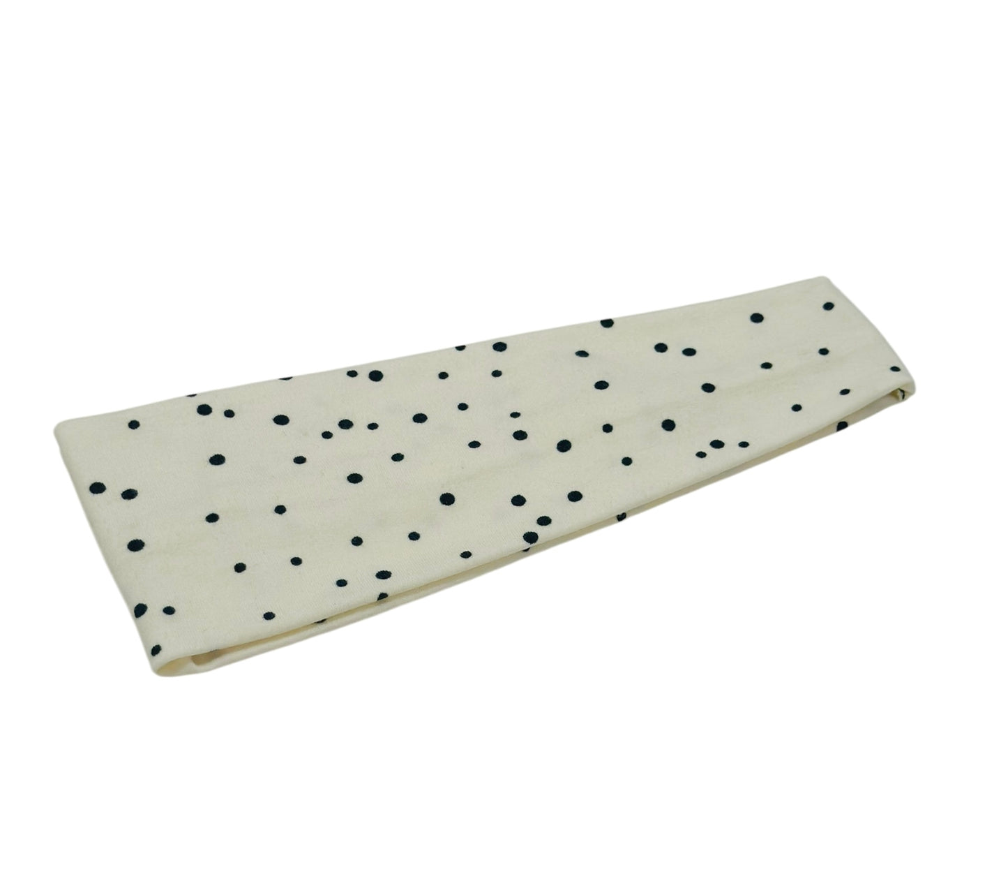 Dotties on Cream Headband-Twist or Sport | Sweet Stitch Novelties