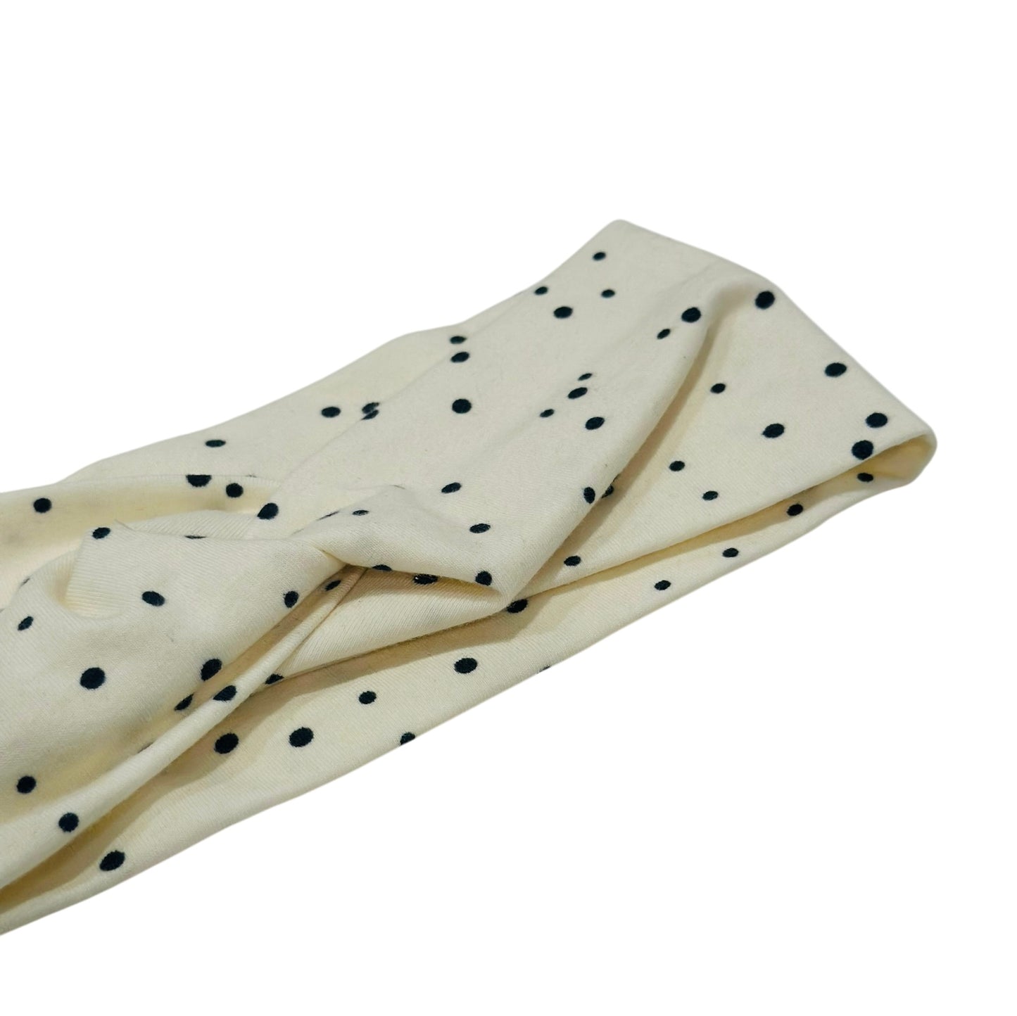 Dotties on Cream Headband-Twist or Sport | Sweet Stitch Novelties