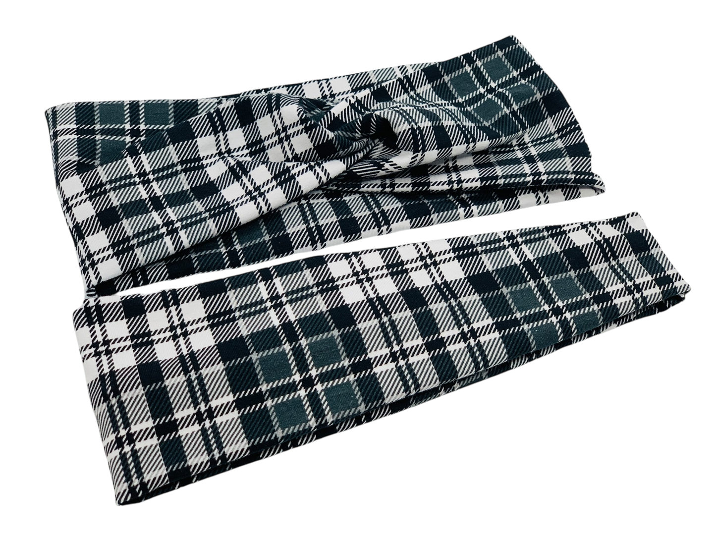 Black and White Plaid Headband-Twist or Sport | Sweet Stitch Novelties