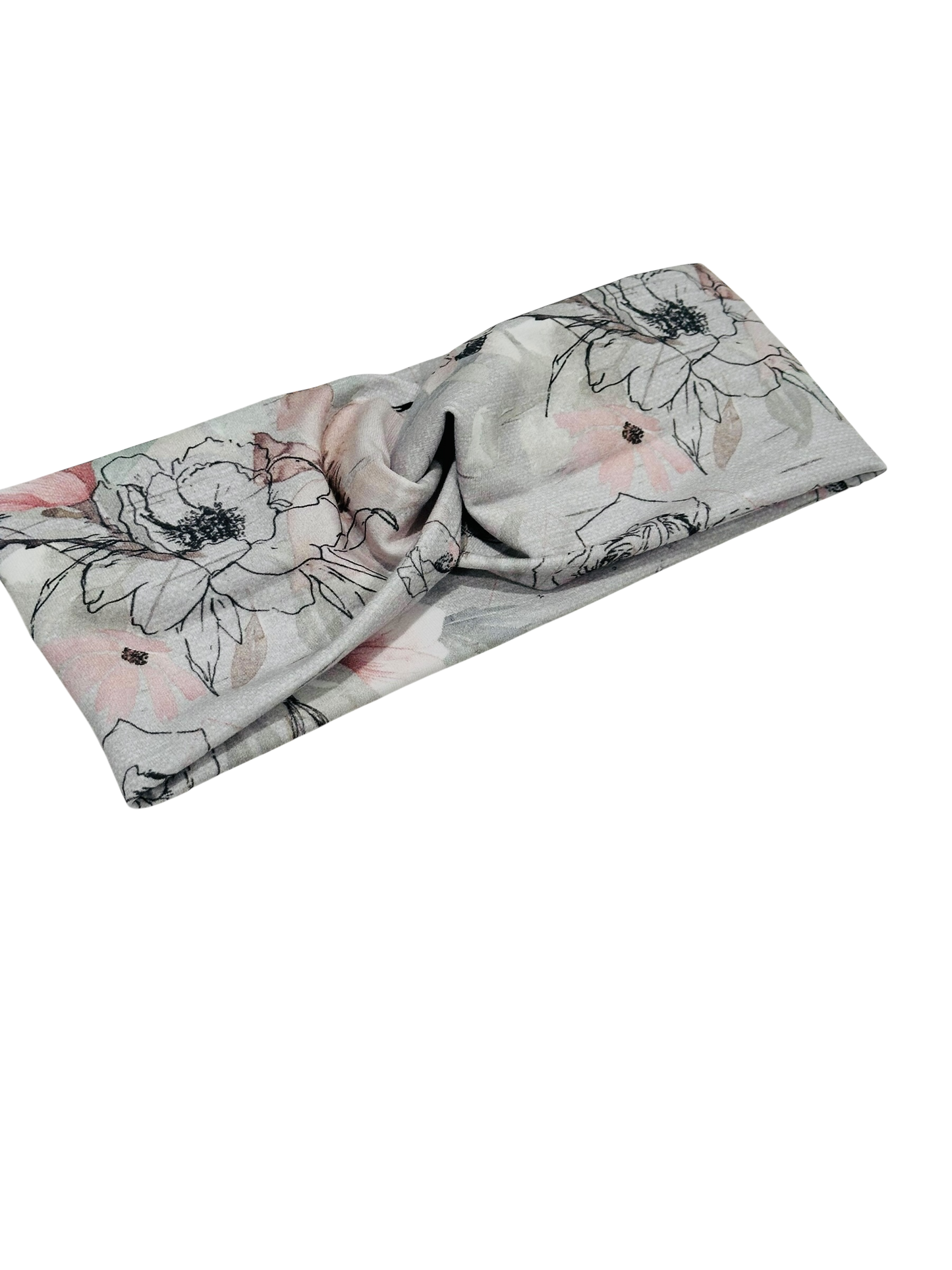 Floral Outline Headband-Twist or Sport | Sweet Stitch Novelties