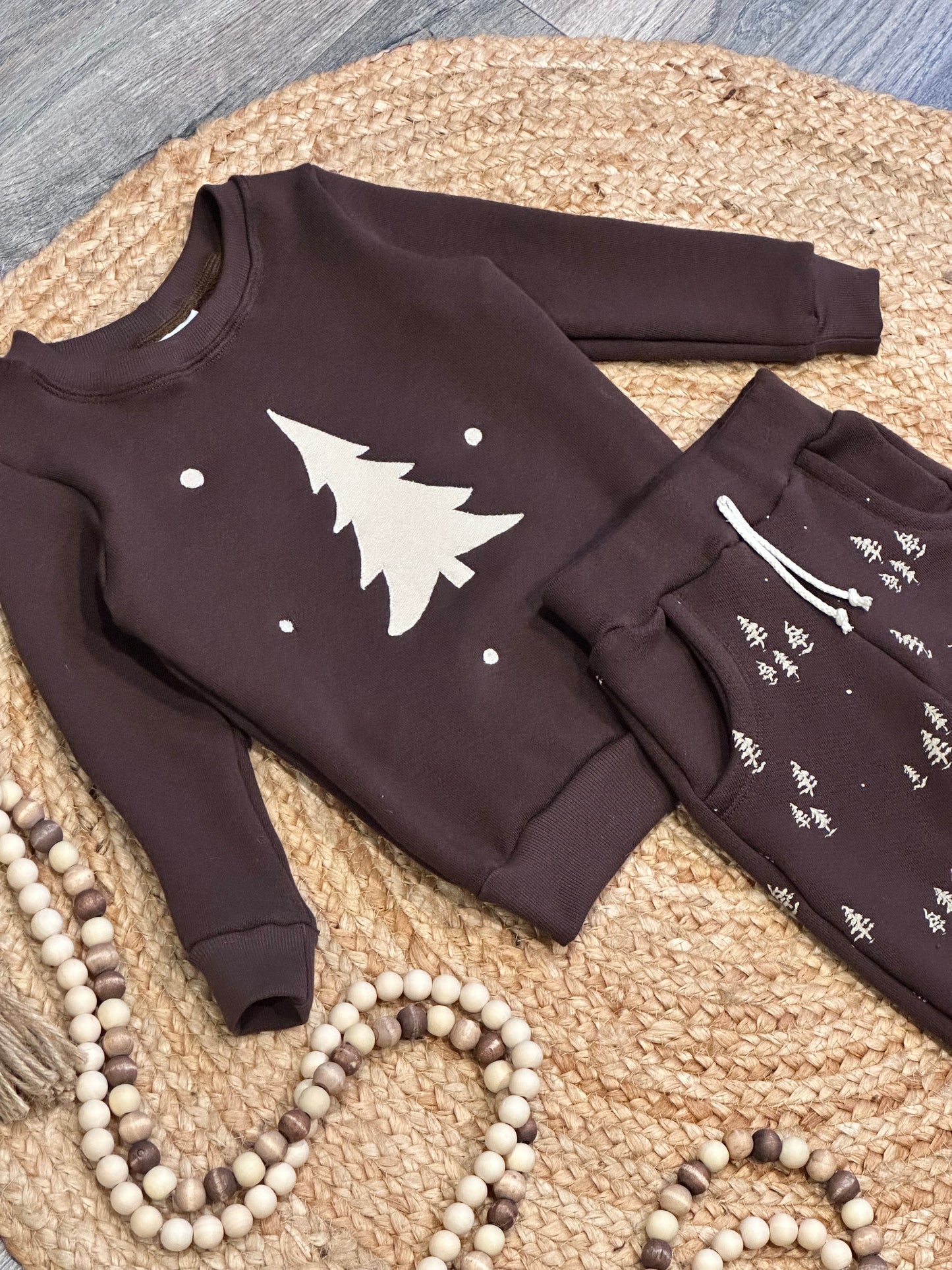 Appliqué Woodland Pullover and Jogger Sets | Made to Order