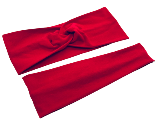 Red Headband-Twist or Sport