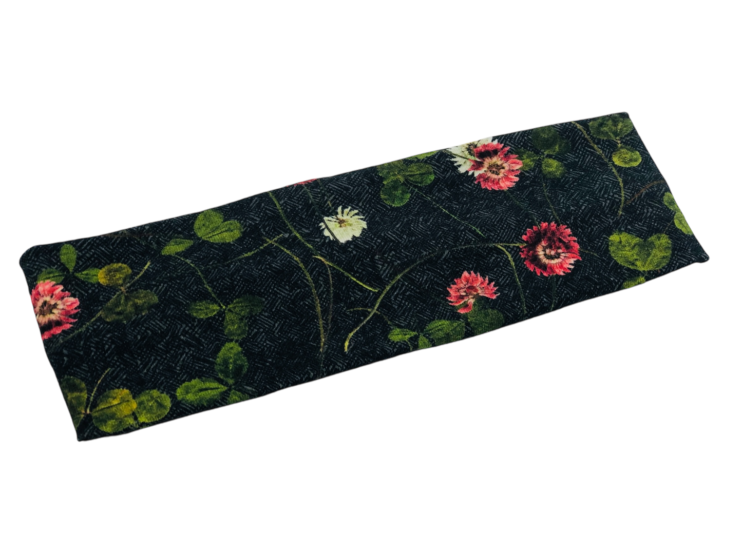 Clover on Black ORGANIC Headband-Twist or Sport | Sweet Stitch Novelties