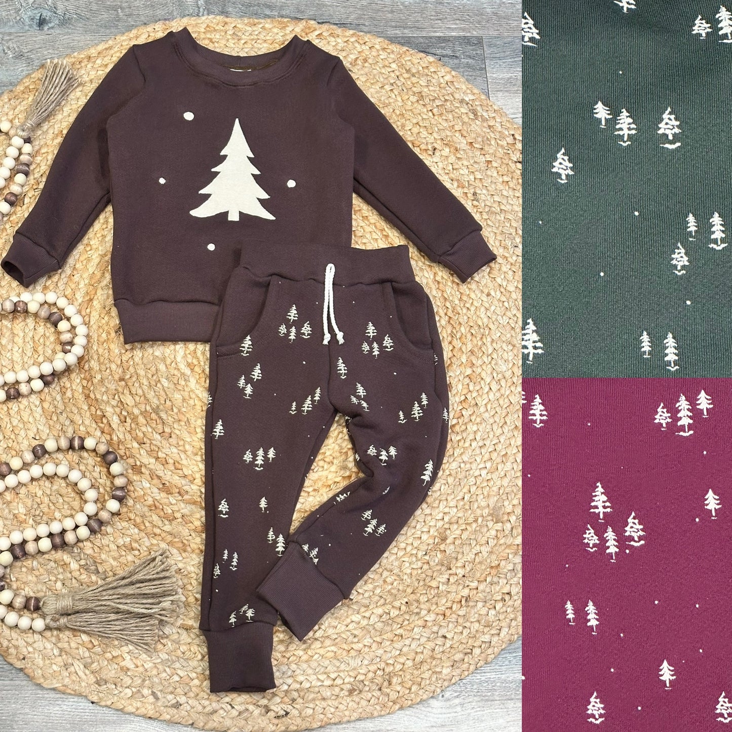 Appliqué Woodland Pullover and Jogger Sets | Made to Order