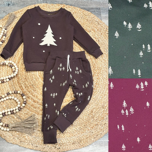 Appliqué Woodland Pullover and Jogger Sets | Made to Order