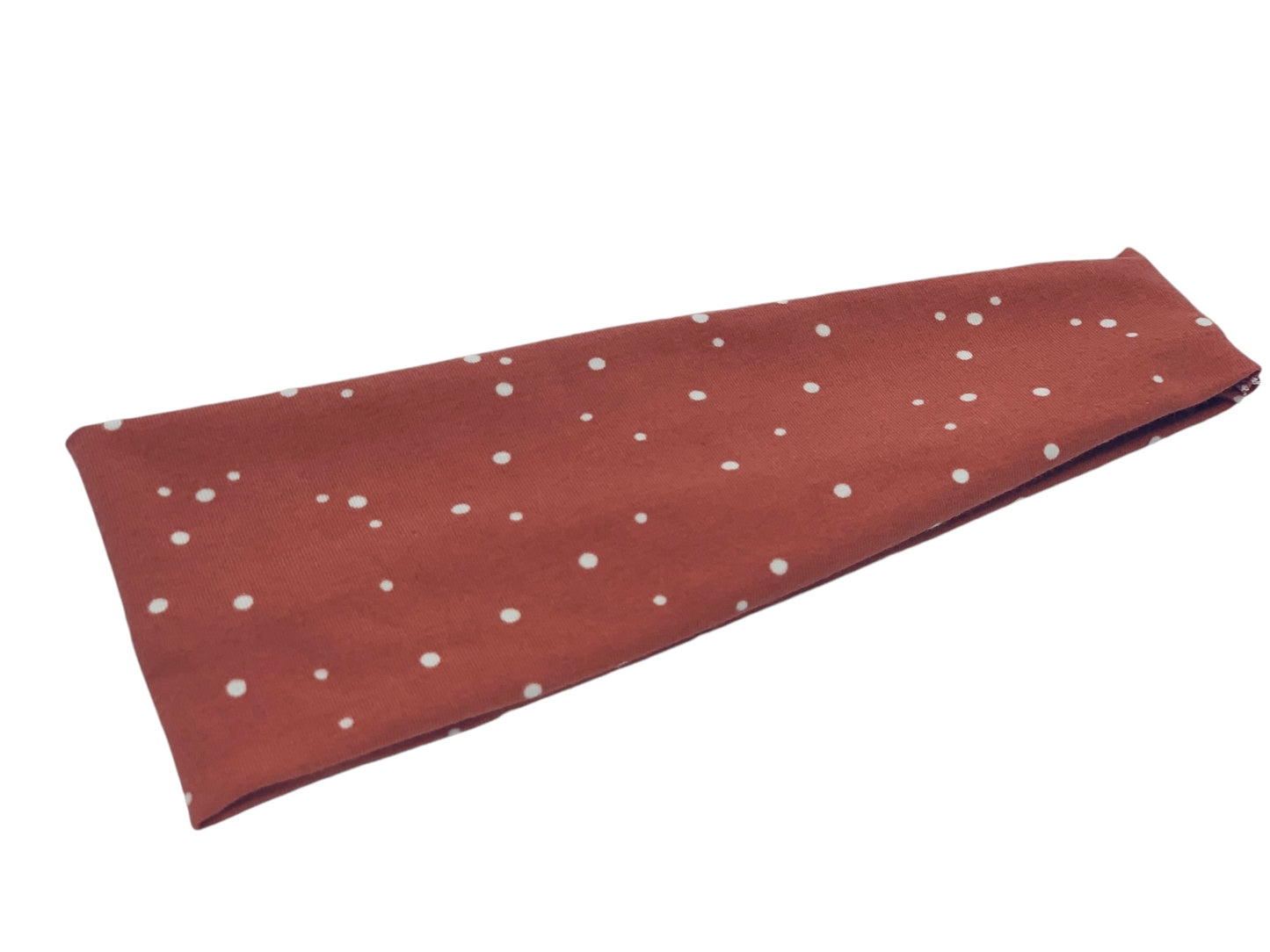 Dotties on Marsala Headband-Twist or Sport  | Sweet Stitch Novelties