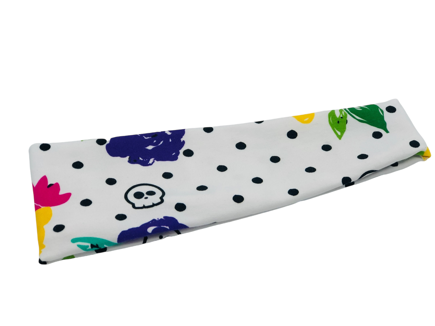 Skulls, Dots, and Flowers  Headband-Turban Twist and Yoga Styles | Sweet Stitch Novelties