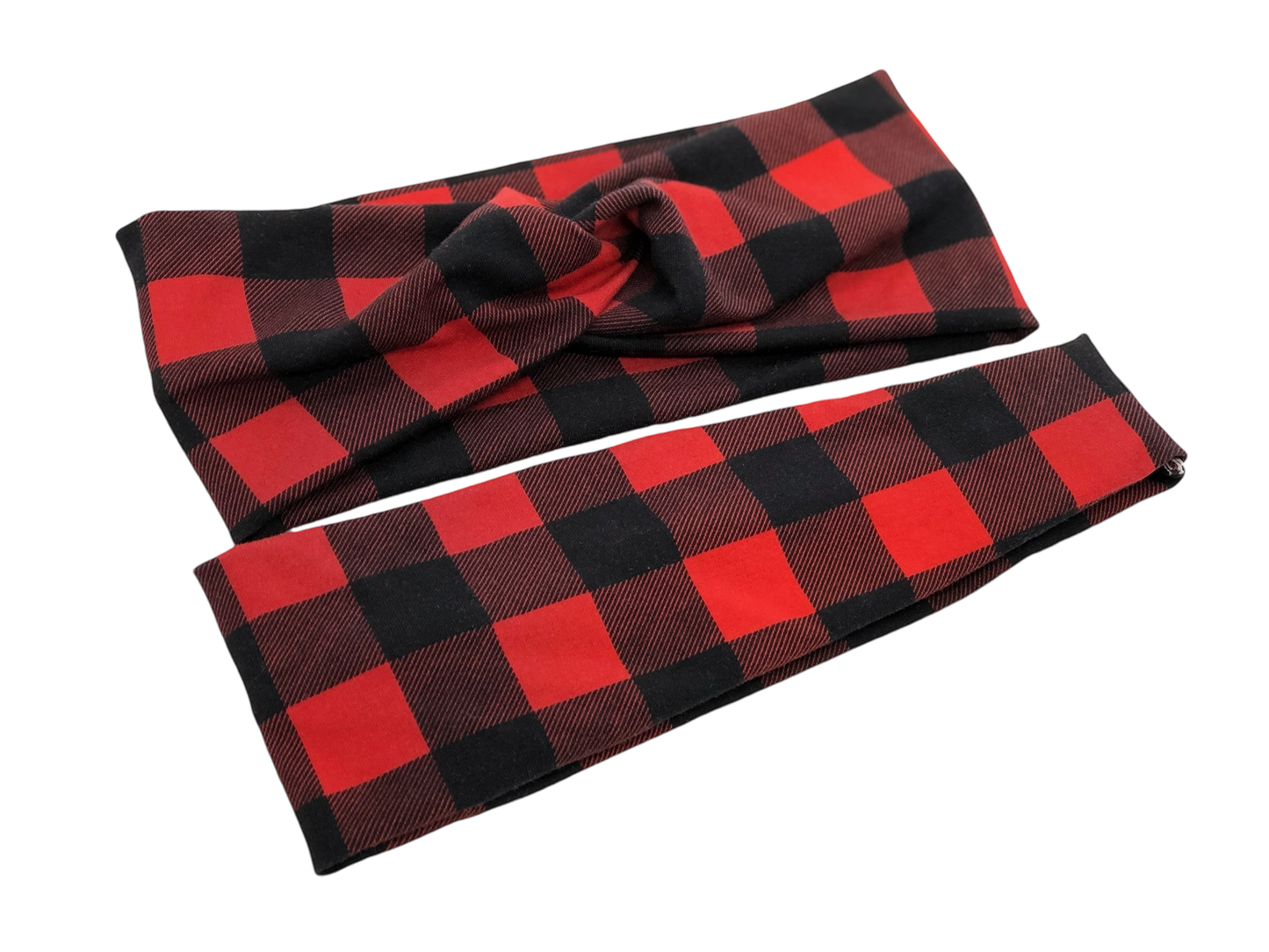 Buffalo Plaid Headband-Twist or Yoga  |  Sweet Stitch Novelties