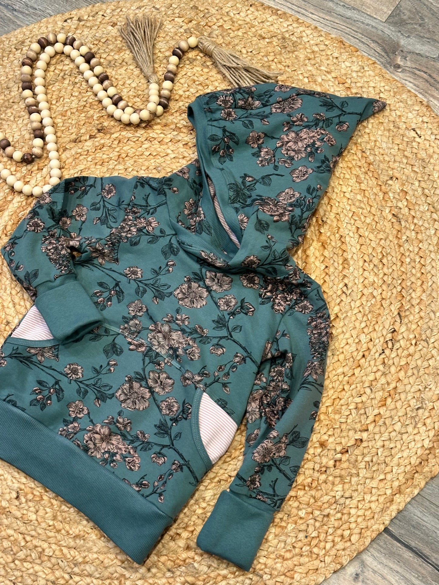 Cherry Blossom Grow With Me Hoodie | Size 3-6Y