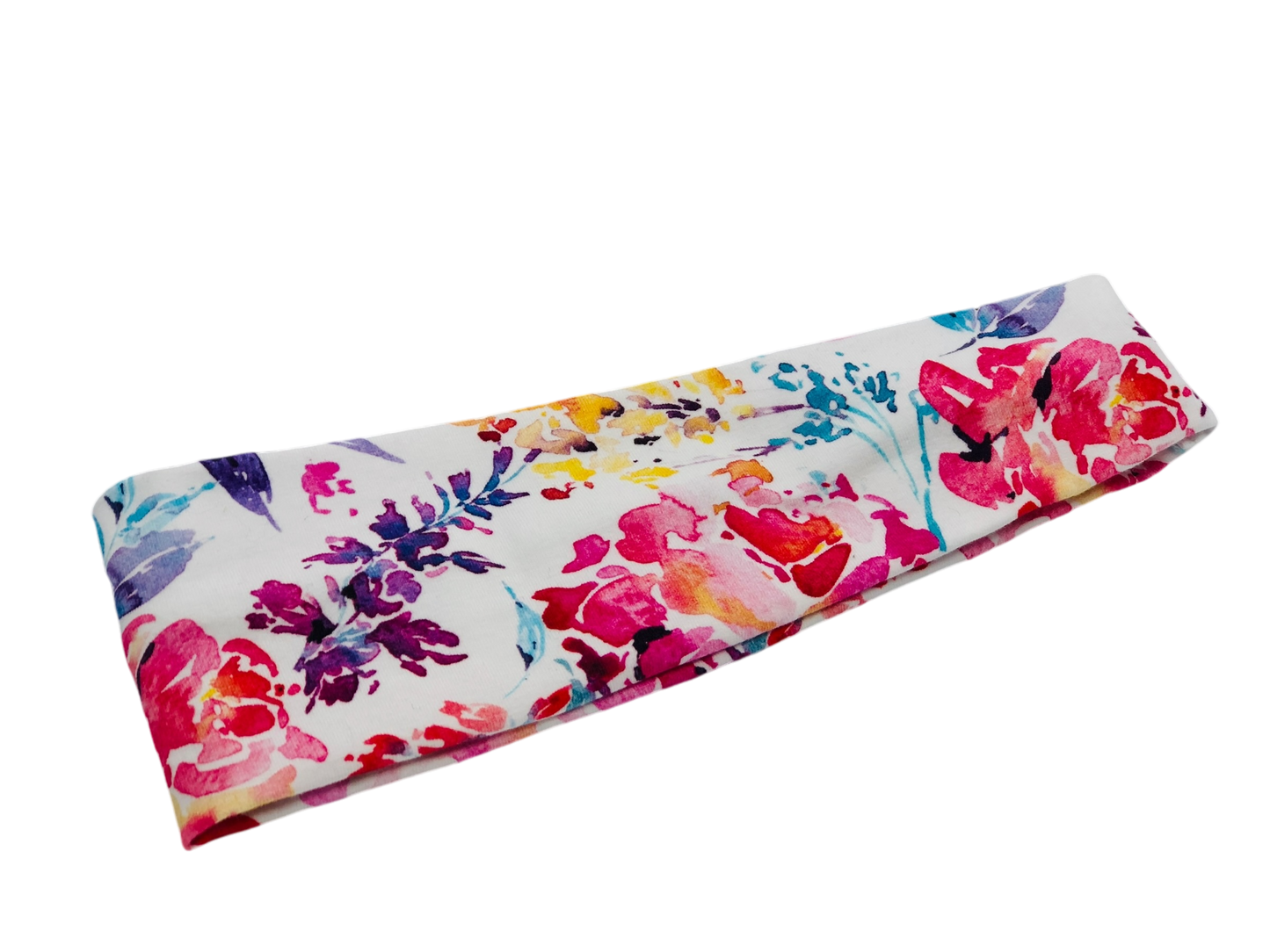 Watercolor Floral Headband-Turban Twist and Yoga Styles | Sweet Stitch Novelties