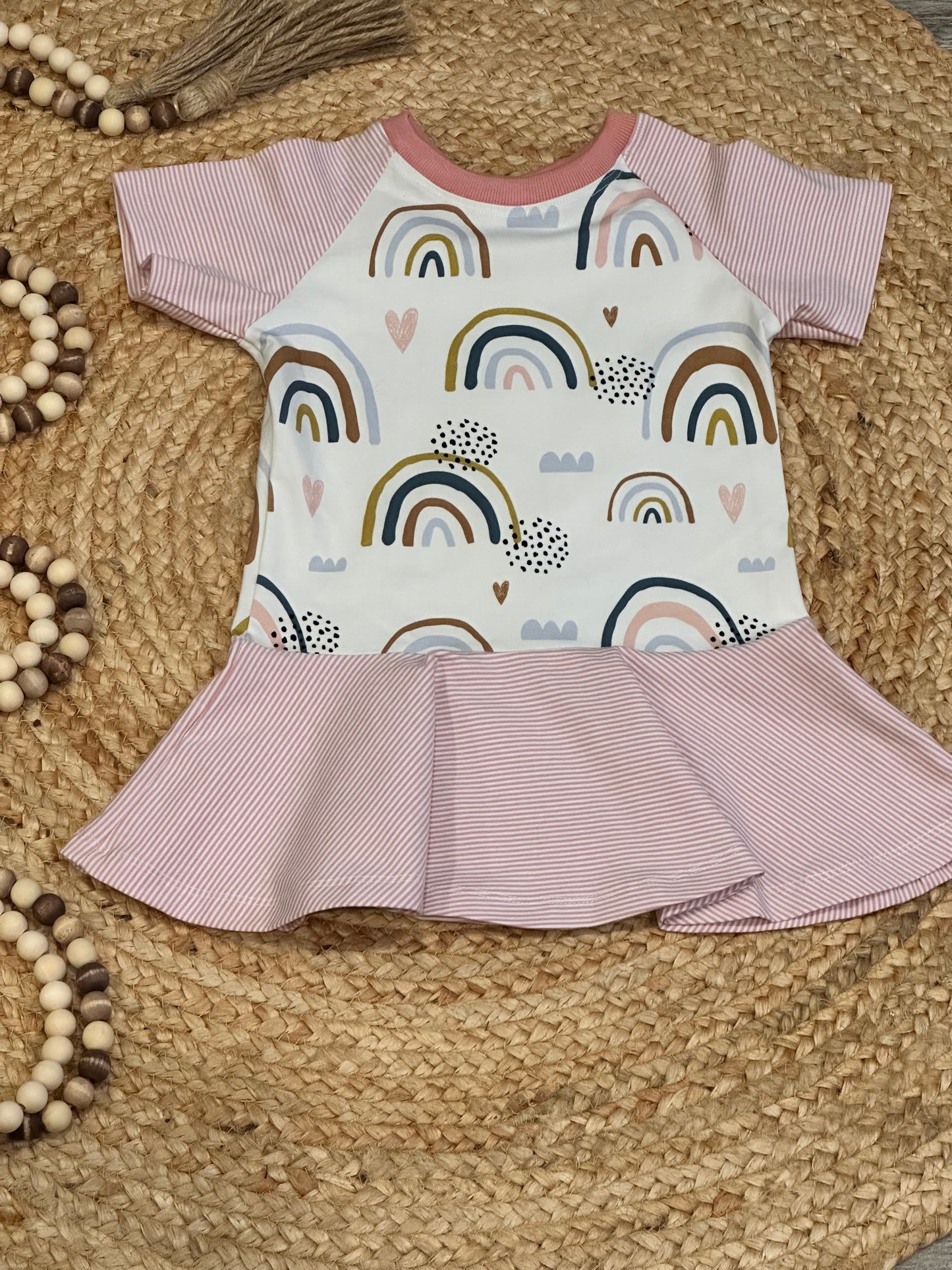 Rainbow Peplum and Short Coordinated Set | Size 6/7