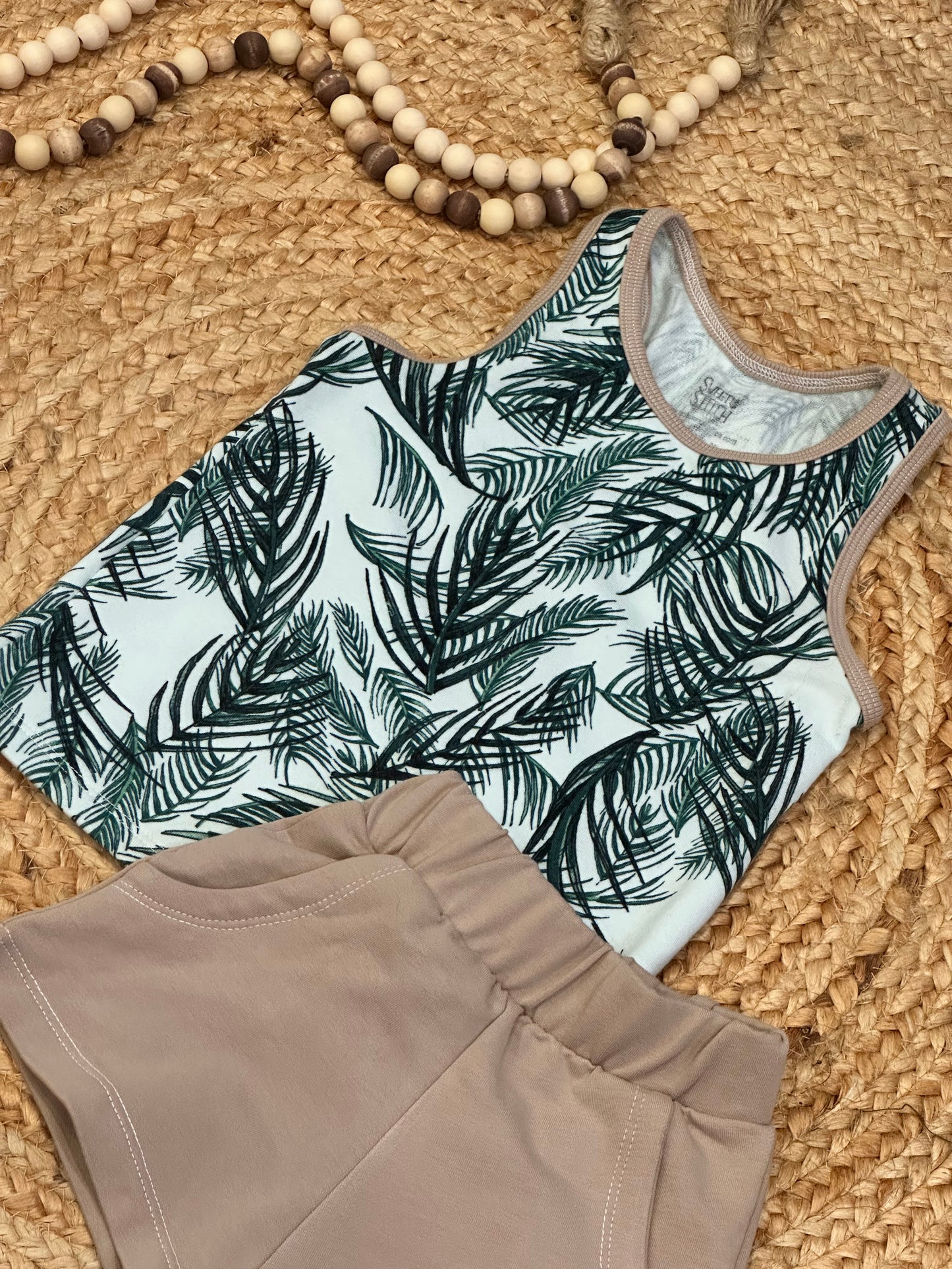 Palm Trees Tank Top and Short Set | Size 18-24m