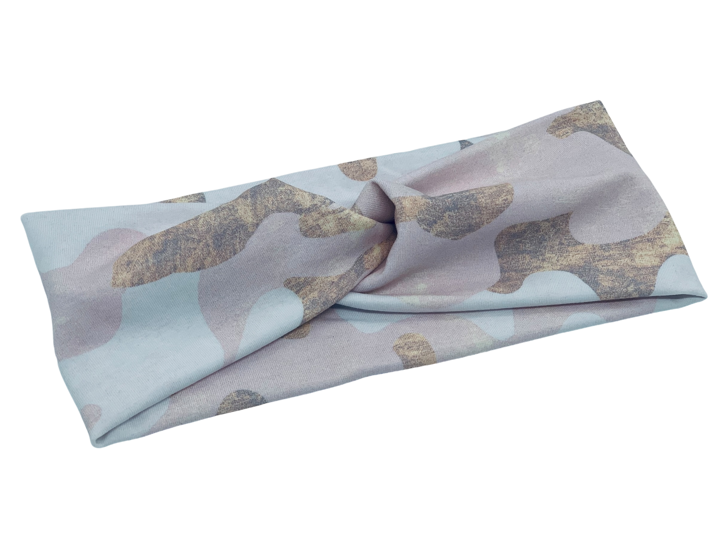 Grazed Peach Camouflage Headband-Twist or Yoga  |  Sweet Stitch Novelties