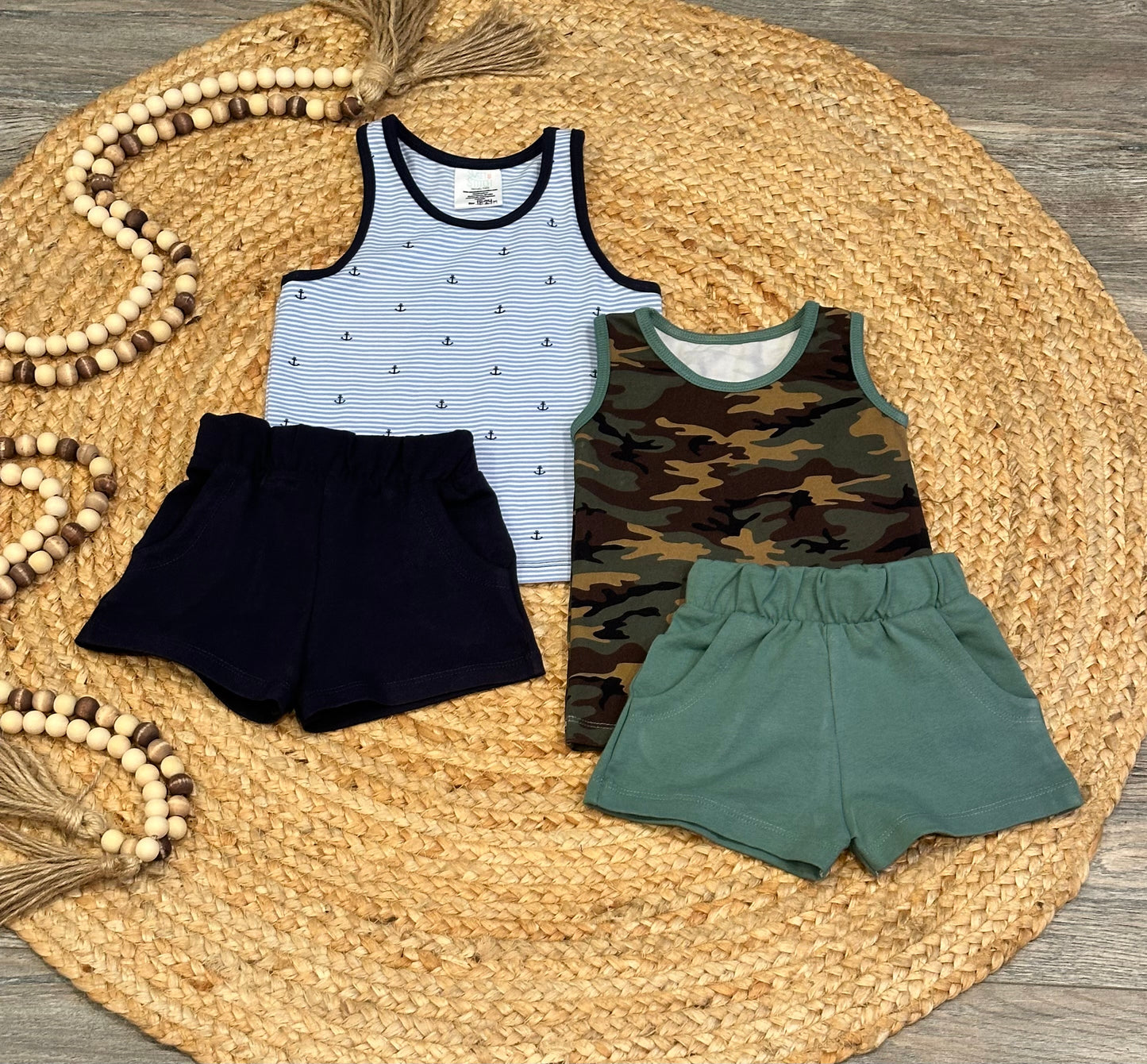 Anchor Tank Top and Short Set | Size 18-24m
