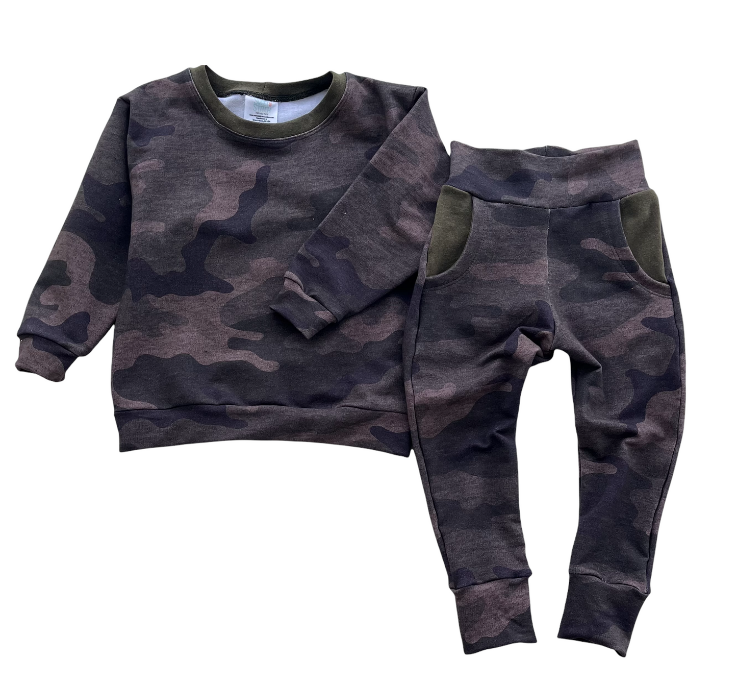 Hunter Green Camo Lounge Set | Size 2/3T