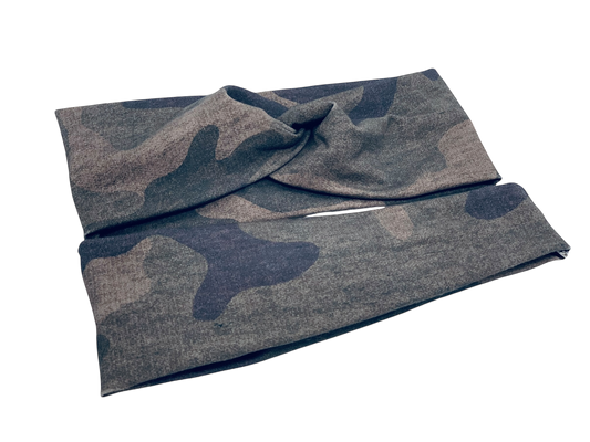 Hunter Green Camouflage Headband-Twist or Sport | Sweet Stitch Novelties