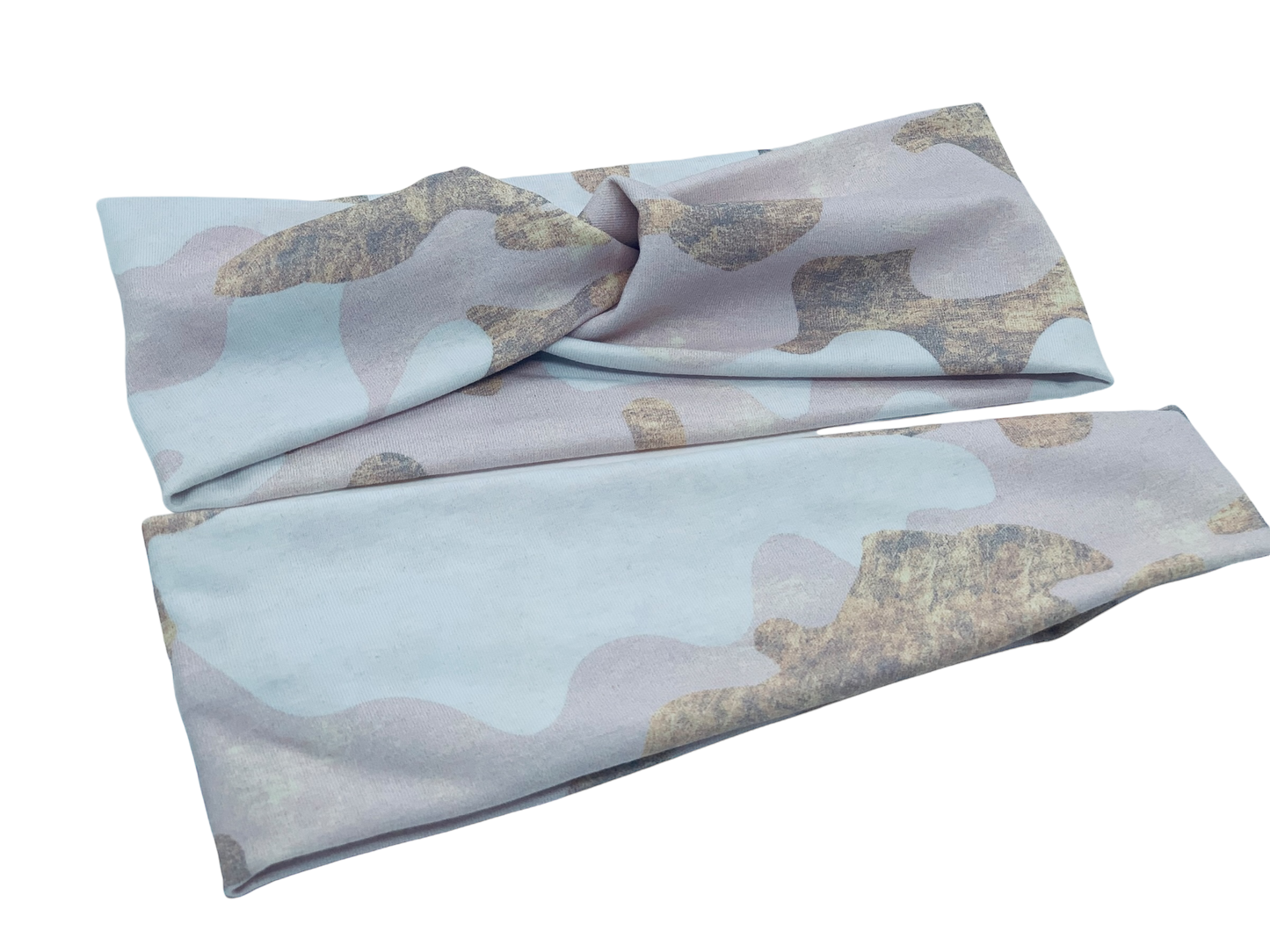 Grazed Peach Camouflage Headband-Twist or Yoga  |  Sweet Stitch Novelties