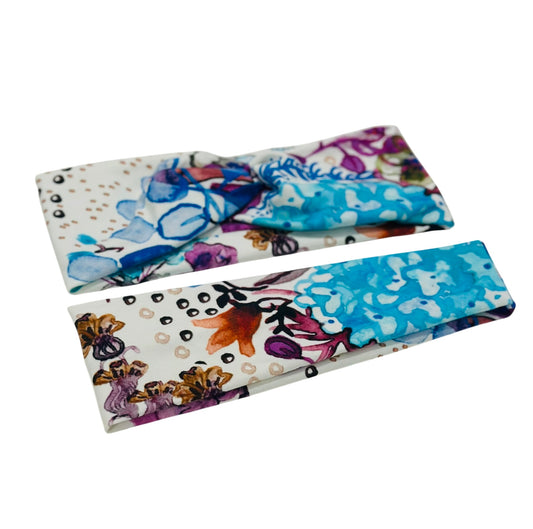 Abstract Floral Headband-Twist or Sport | Sweet Stitch Novelties