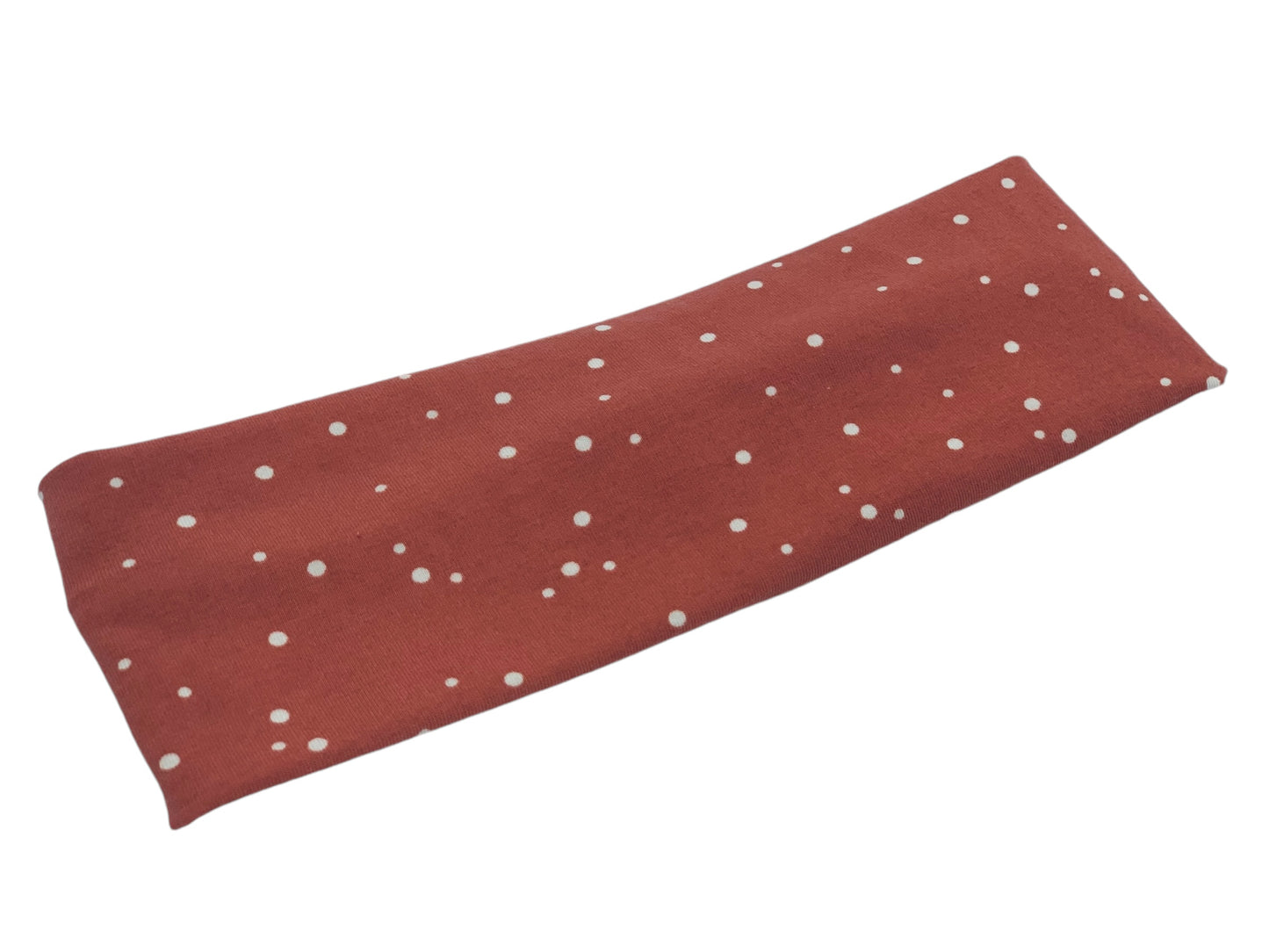 Dotties on Marsala Headband-Twist or Sport  | Sweet Stitch Novelties