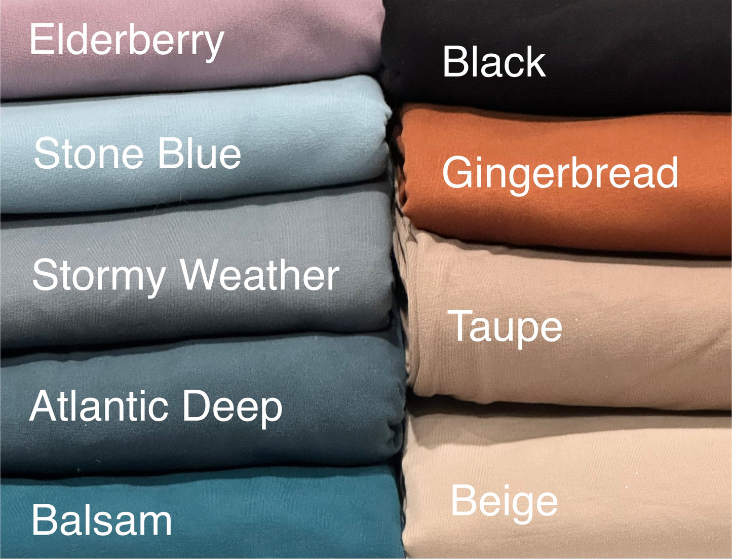 Solid Colored Pullover and Jogger Sets | Made to Order