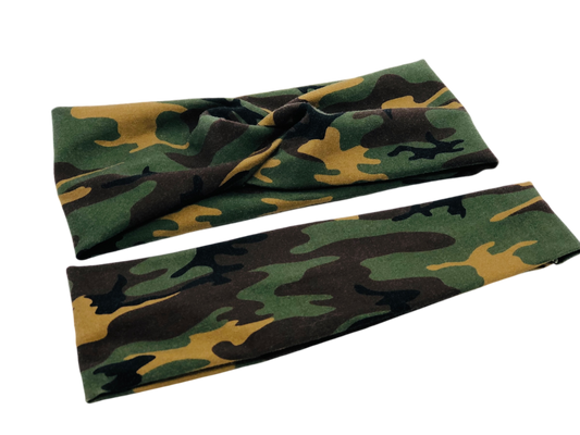 Camouflage Headband-Twist or Yoga | Sweet Stitch Novelties