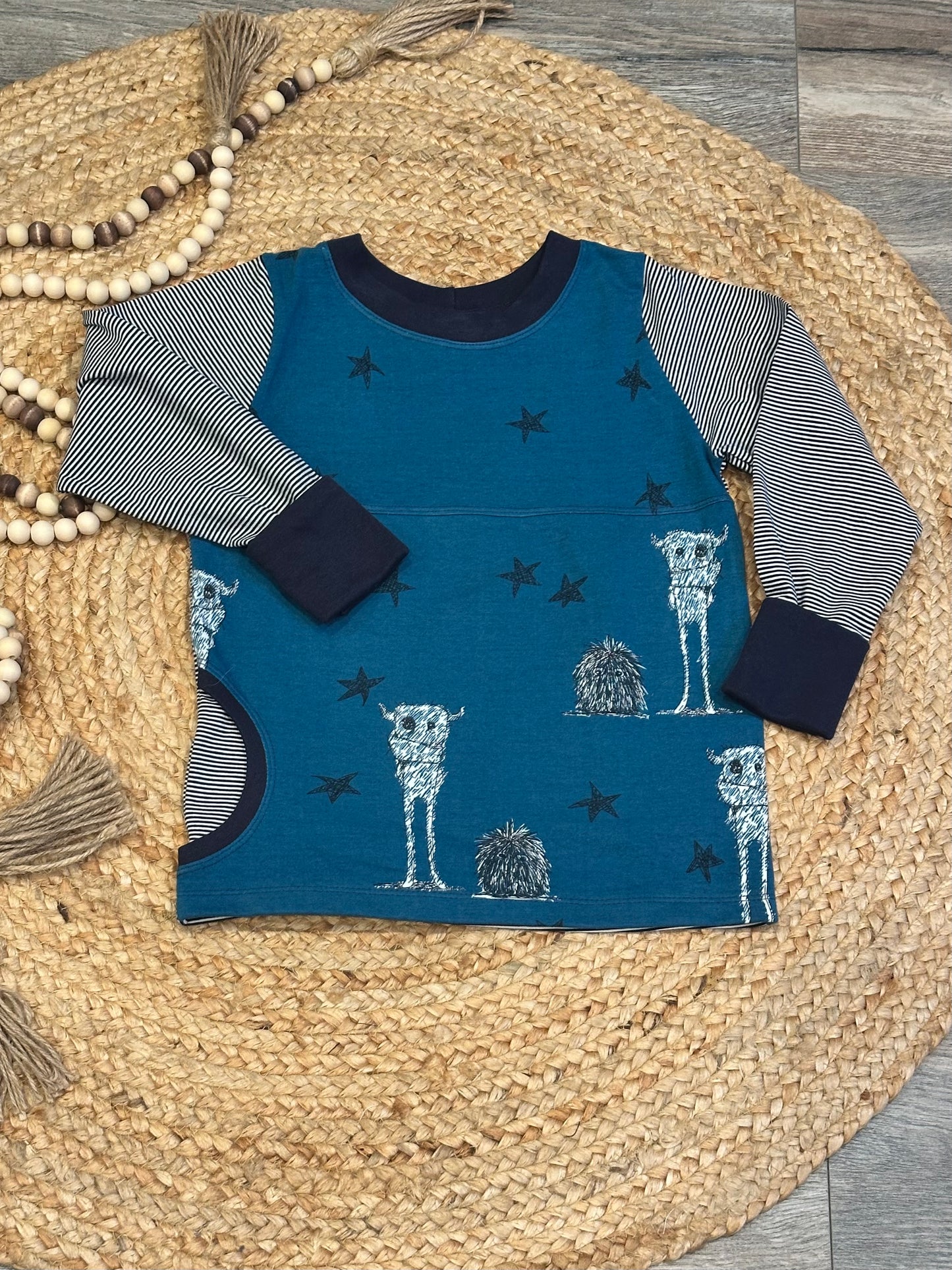 Monster Grow With Me Pocket Tee | Size 6-9Y