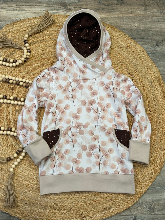 Branch and Polka Dot Grow With Me Hoodie | Size 7-10Y