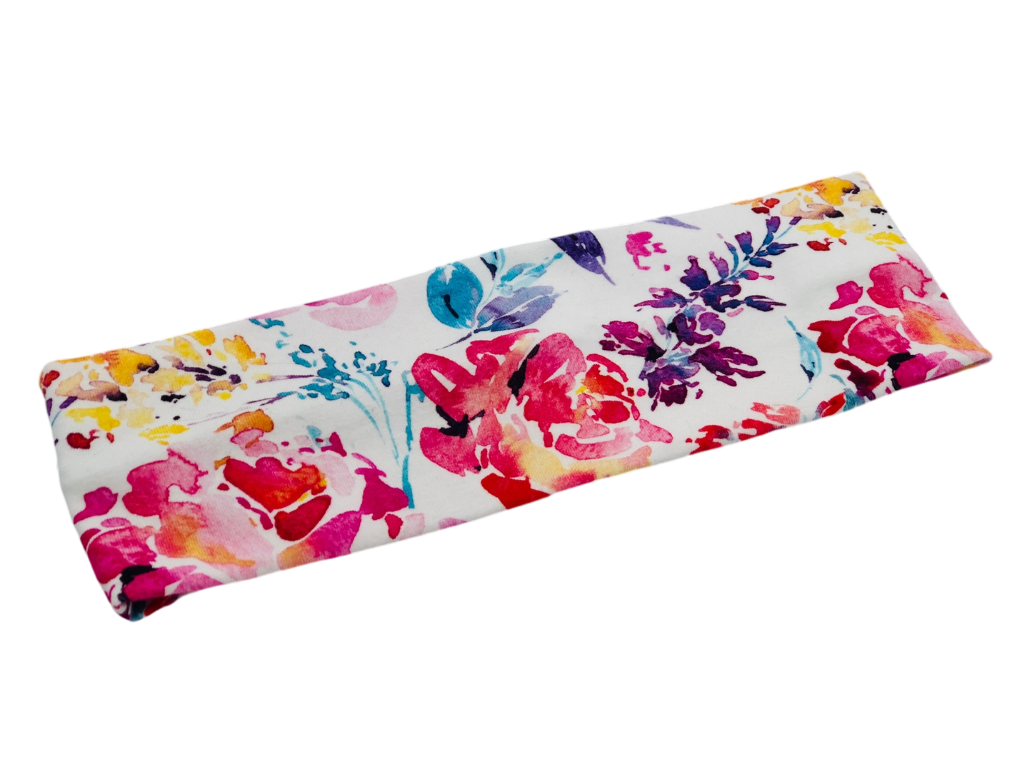 Watercolor Floral Headband-Turban Twist and Yoga Styles | Sweet Stitch Novelties