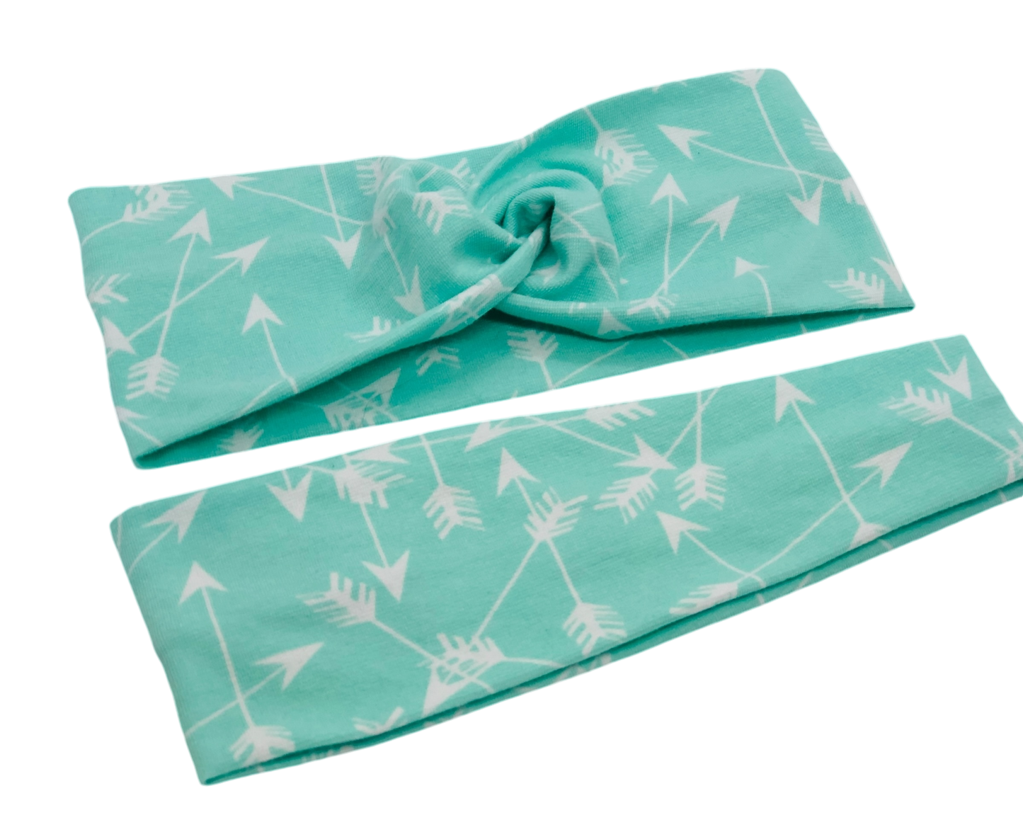 Arrows on Mint Headband-Twist or Sport | Sweet Stitch Novelties