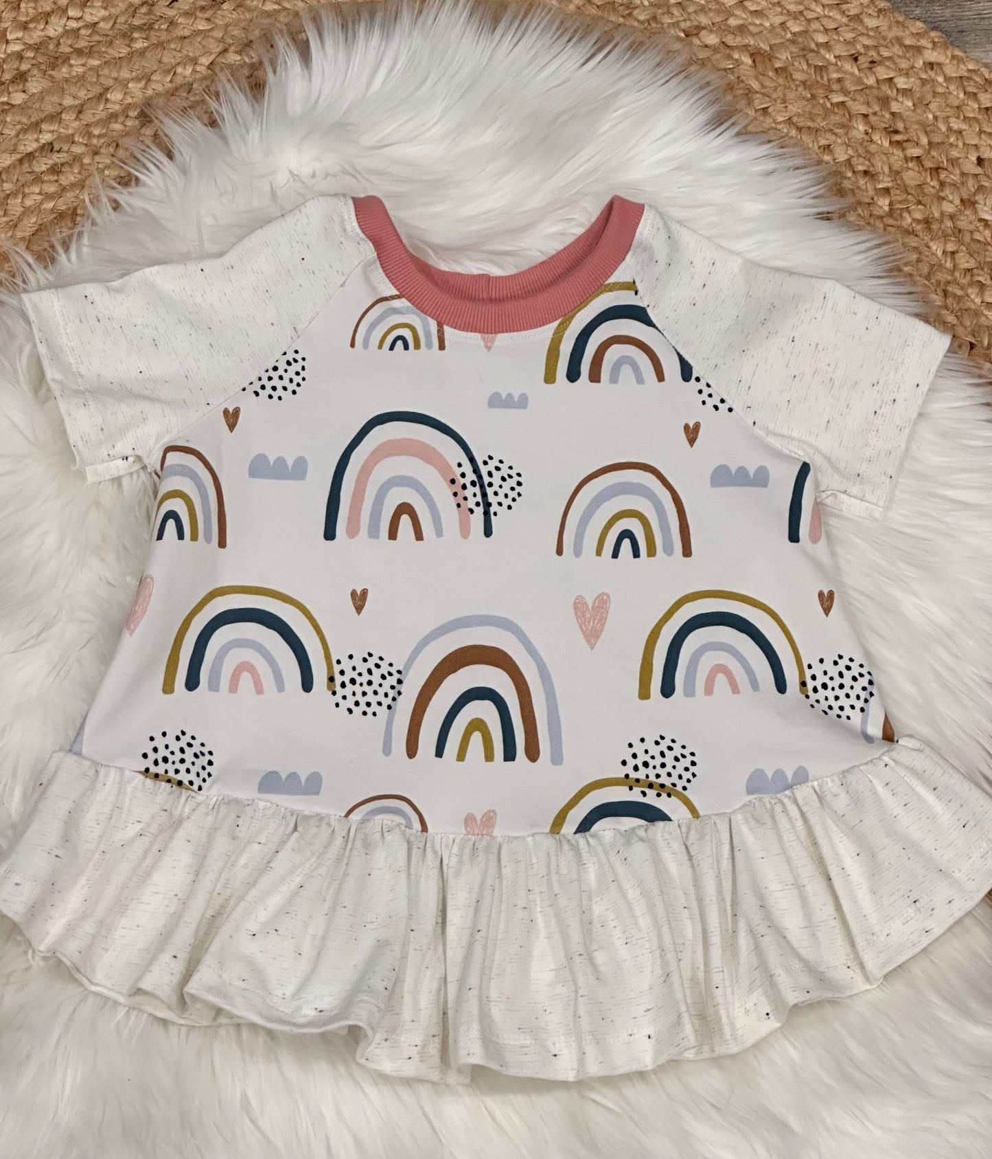 Rainbow Peplum and Leggings Set | Size 6