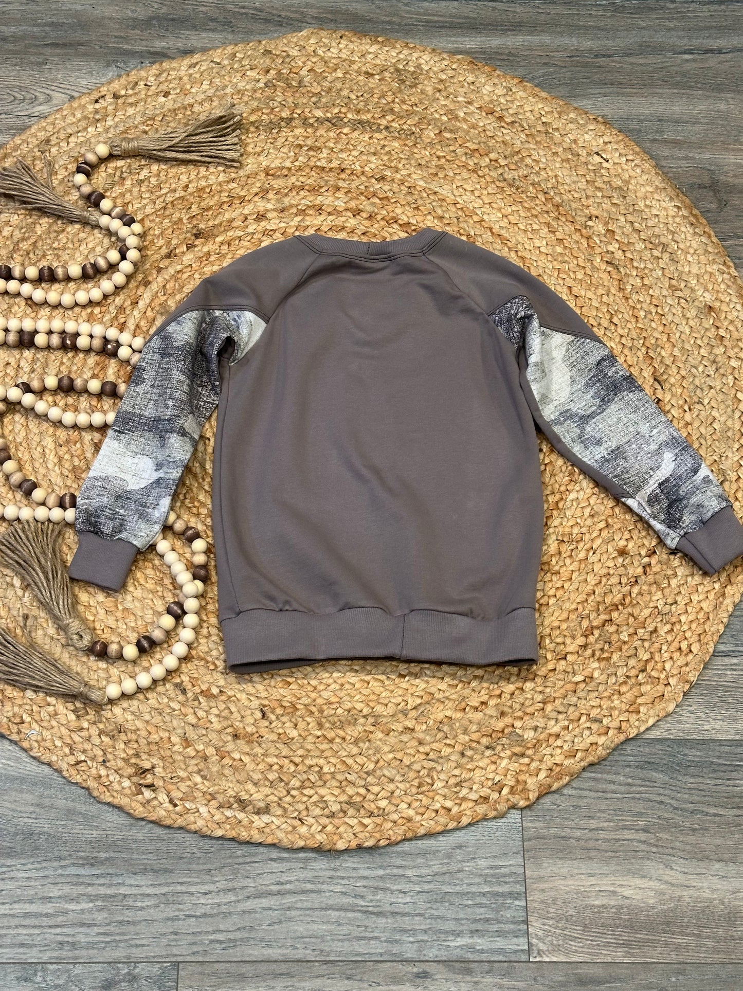 Colorblocked Camo and Gray Lounge Set | Size 5/6T