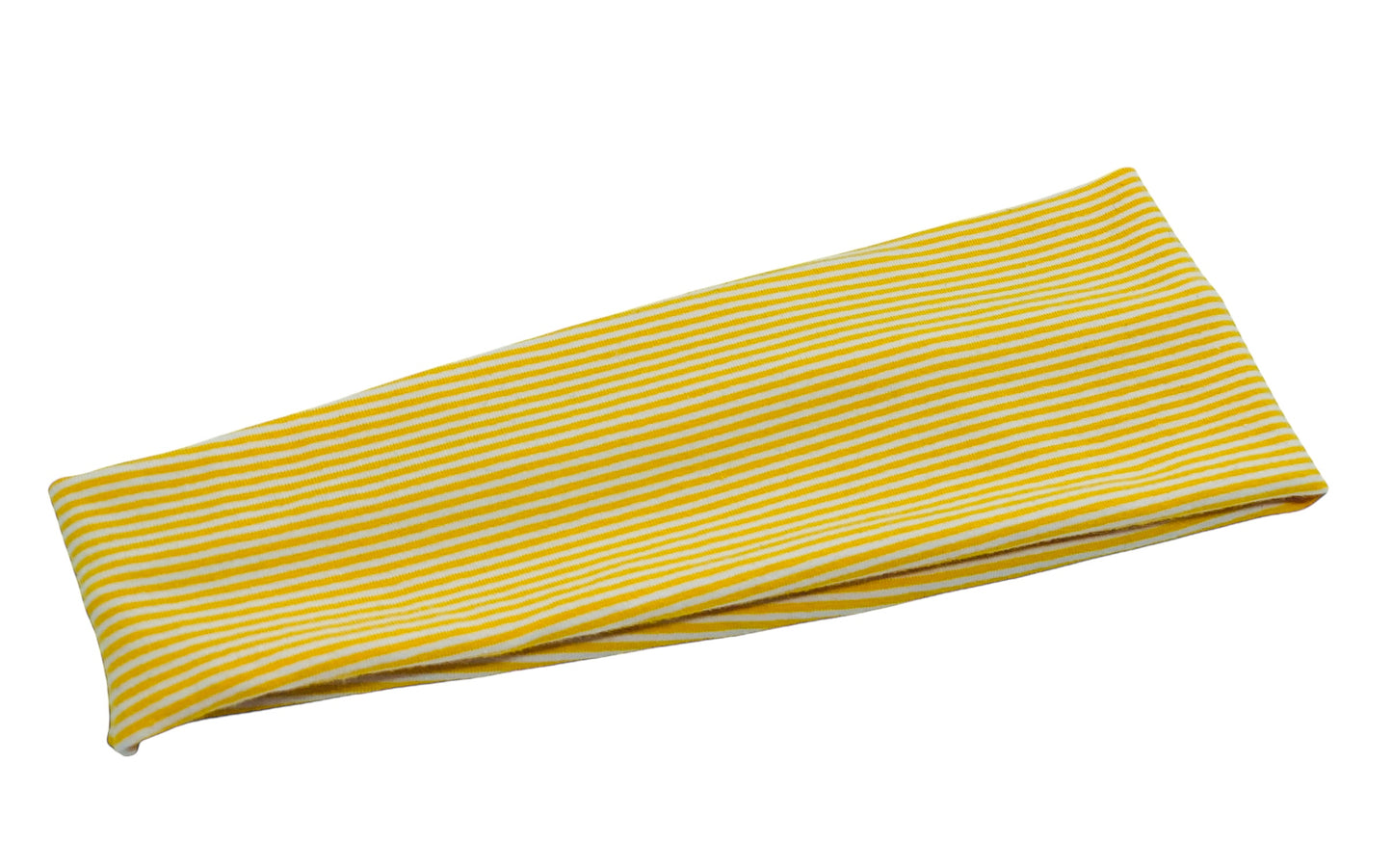 Mustard Mini Stripe Headband-Turban Twist and Yoga Styles | Sweet Stitch Novelties