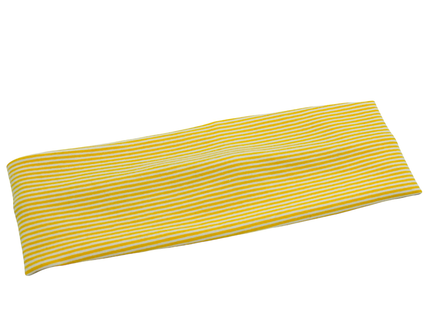 Mustard Mini Stripe Headband-Turban Twist and Yoga Styles | Sweet Stitch Novelties