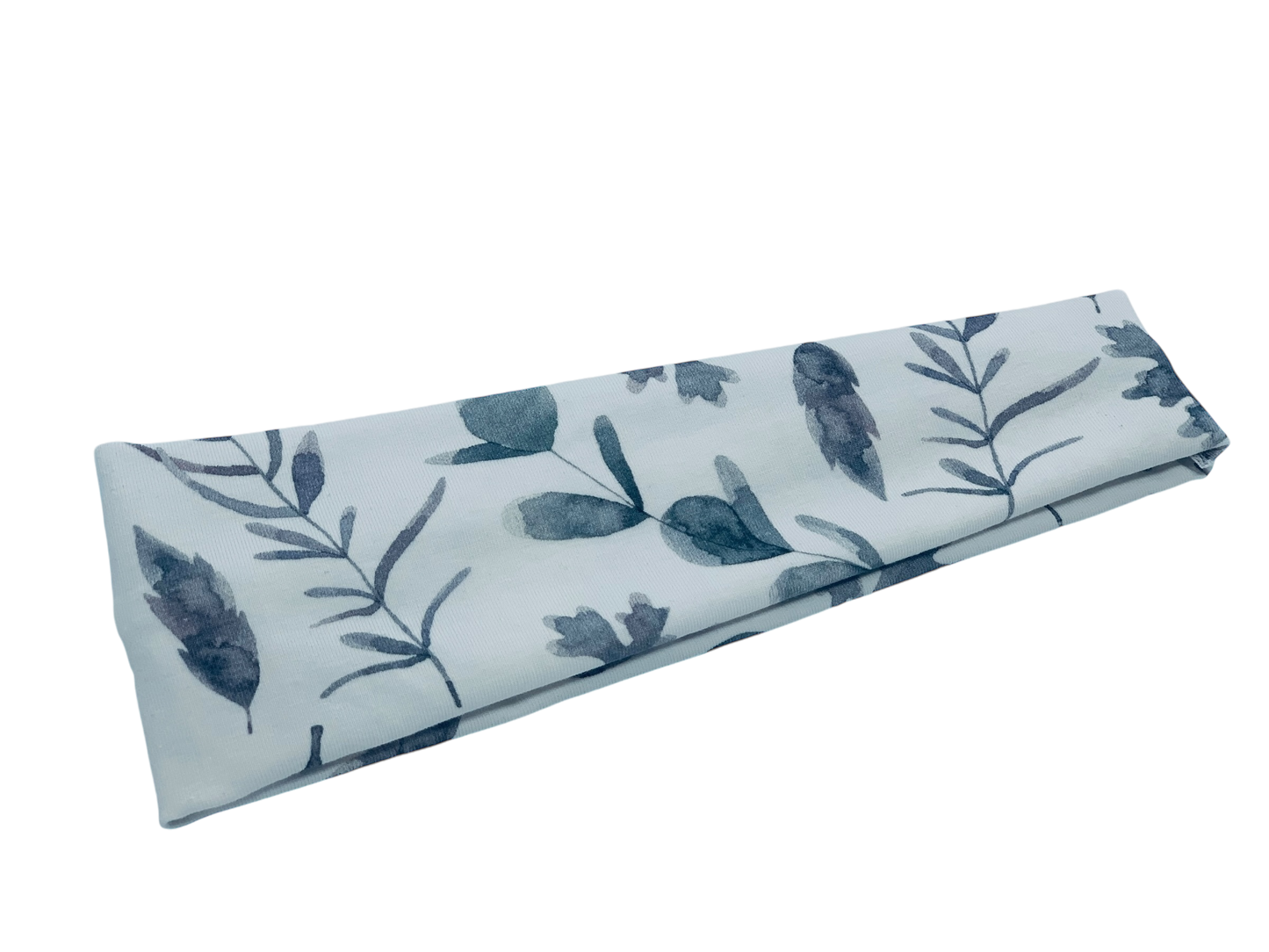 Leaves on White Headband-Twist or Sport | Sweet Stitch Novelties