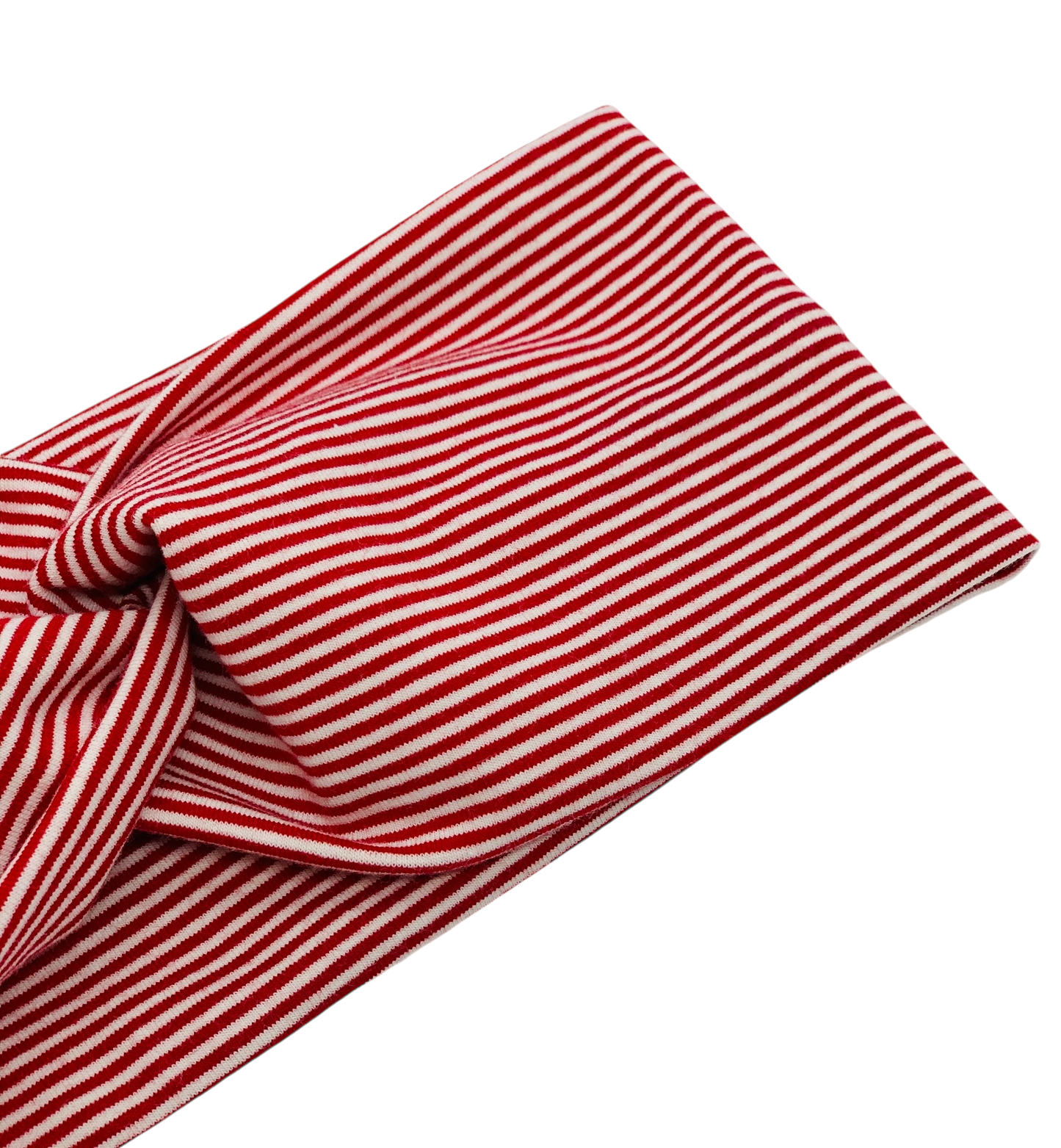 Red Mini-Stripe Headband-Twist or Sport | Sweet Stitch Novelties