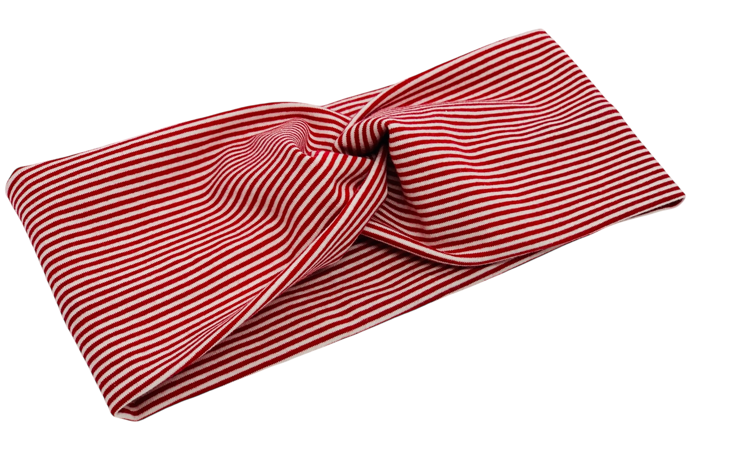 Red Mini-Stripe Headband-Twist or Sport | Sweet Stitch Novelties