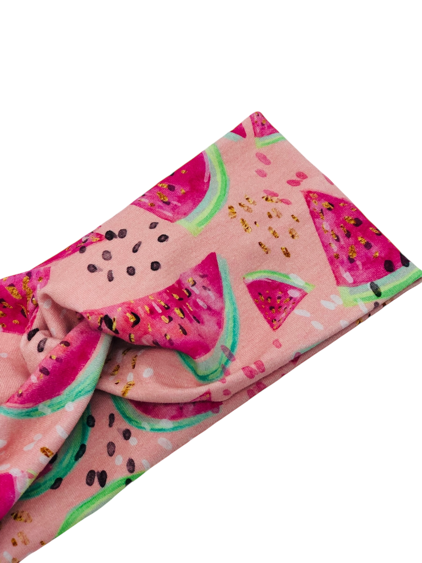 Watermelon on Pink Headband-Twist or Sport | Sweet Stitch Novelties