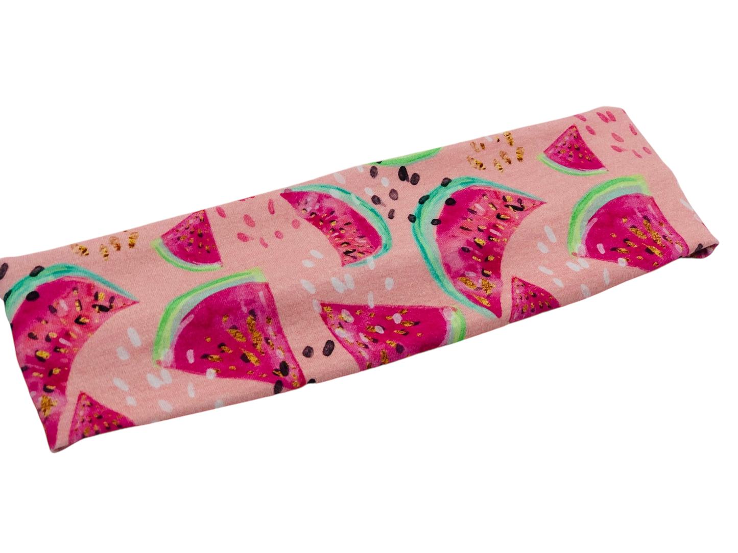 Watermelon on Pink Headband-Twist or Sport | Sweet Stitch Novelties