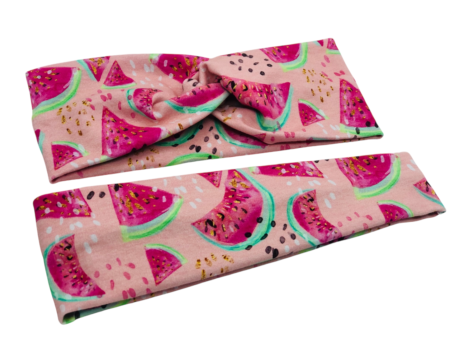 Watermelon on Pink Headband-Twist or Sport | Sweet Stitch Novelties