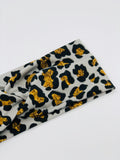 Leopard and Faux Glitter Headband-Turban Twist and Yoga Styles | Sweet Stitch Novelties - Sweet Stitch Novelties